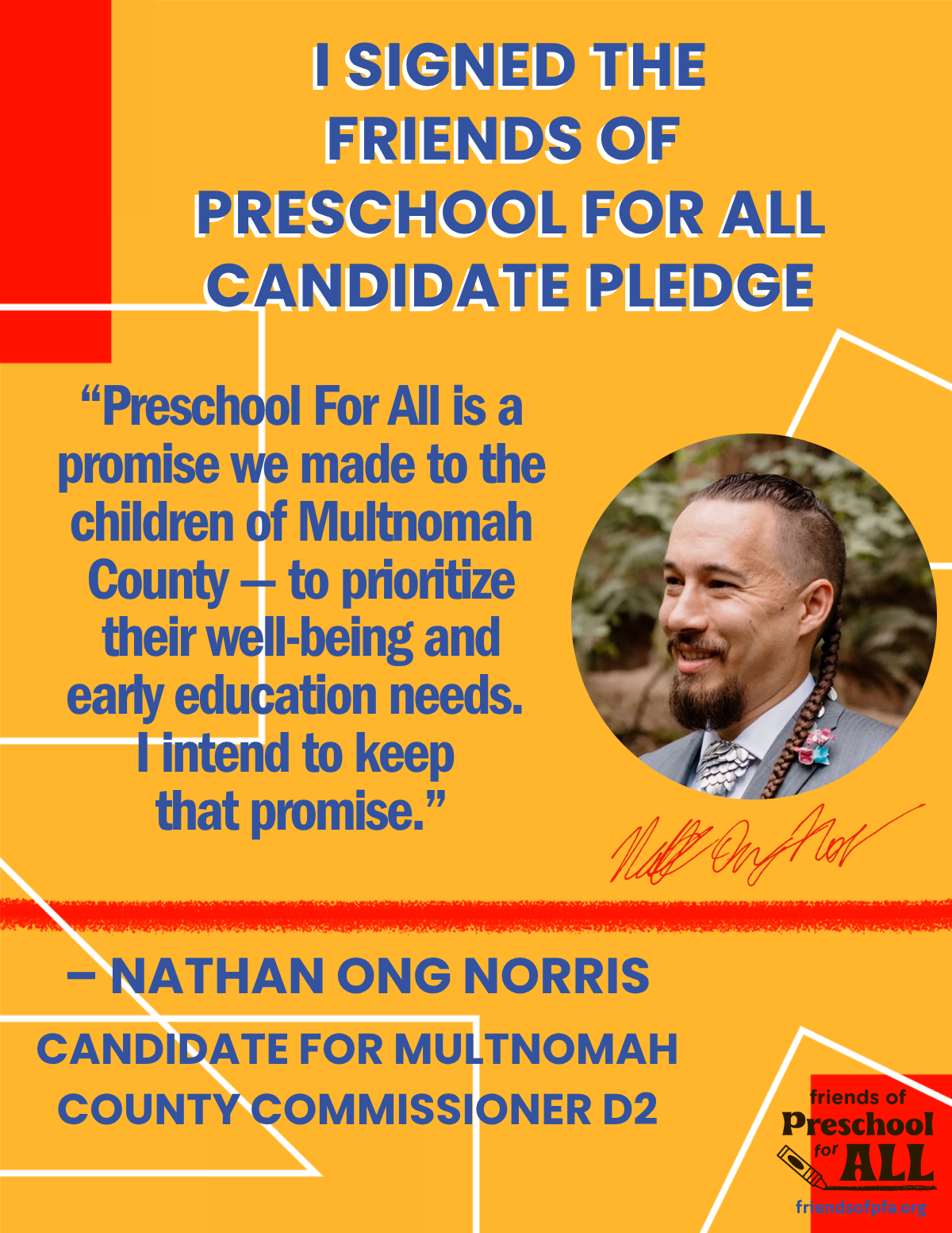 Preschool for All Pledge