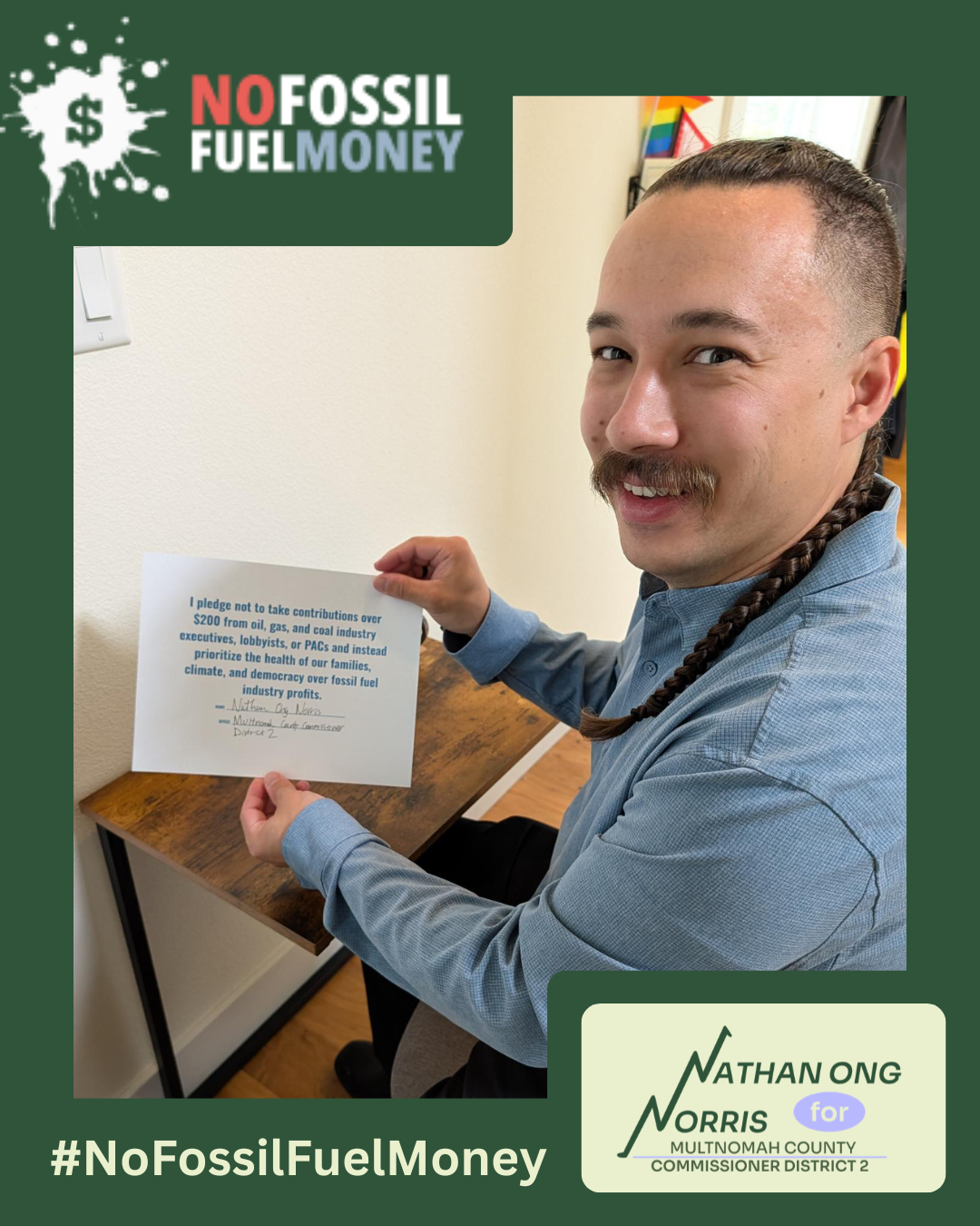 No Fossil Fuel Money Pledge