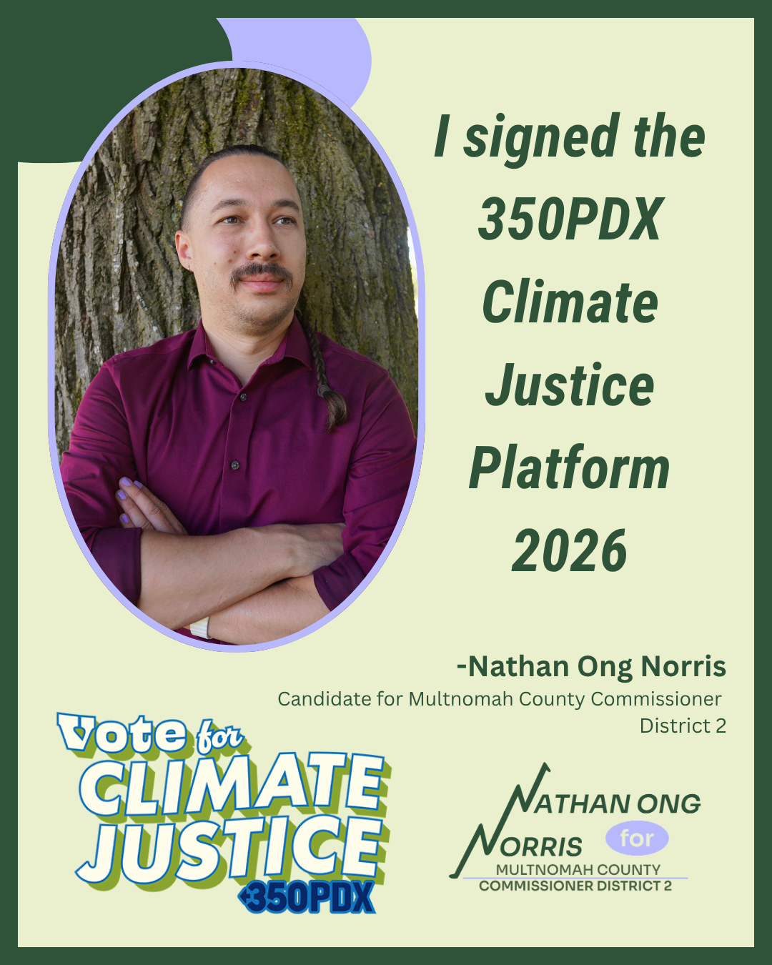 350PDX Climate Justice Pledge