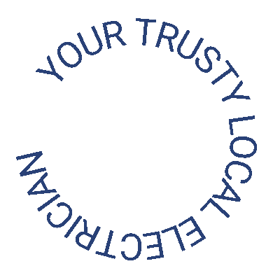 Dark blue square graphic with faint circular text reading “YOUR TRUST, OUR COMMITMENT.”
