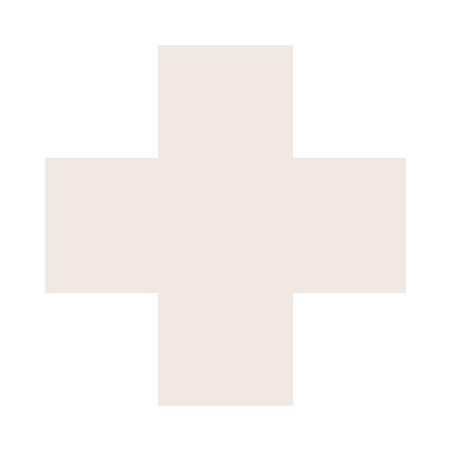 A white cross symbol on a black background.