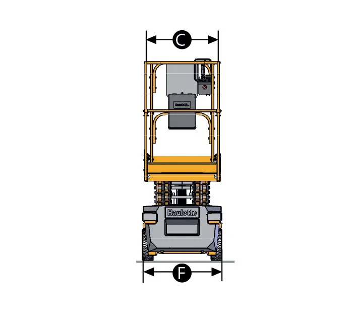 Opt8 Technical Drawing - Front View