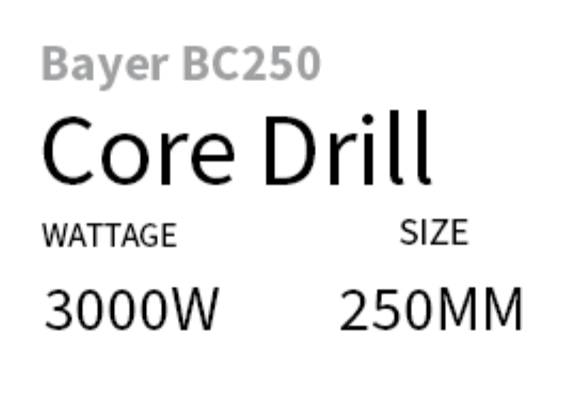 3000W Core Drill (250mm)
