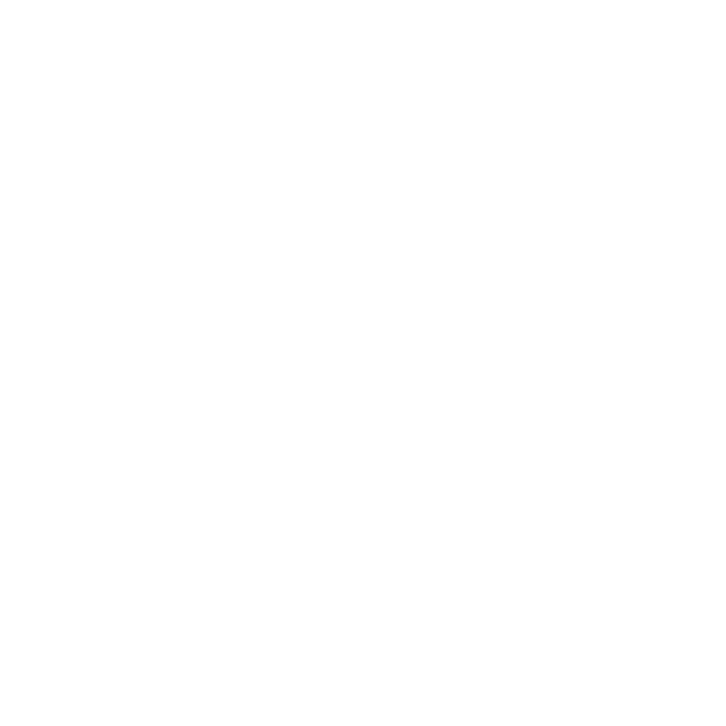 Large white letter R on black background with stylized black and white logo