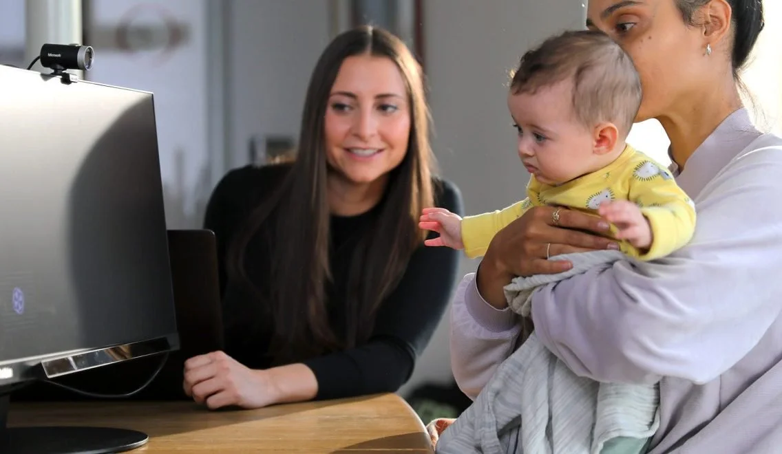Tobii Pro Fusion - Screen Based Eye tracker mounted in on a laptop for child behaviour study