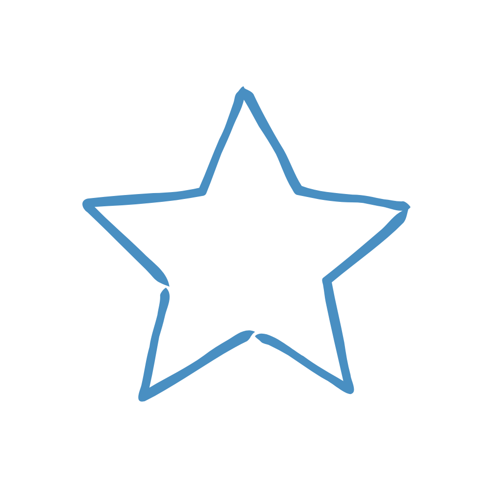 A black background with a white computer cursor arrow inside a scalloped circular border.