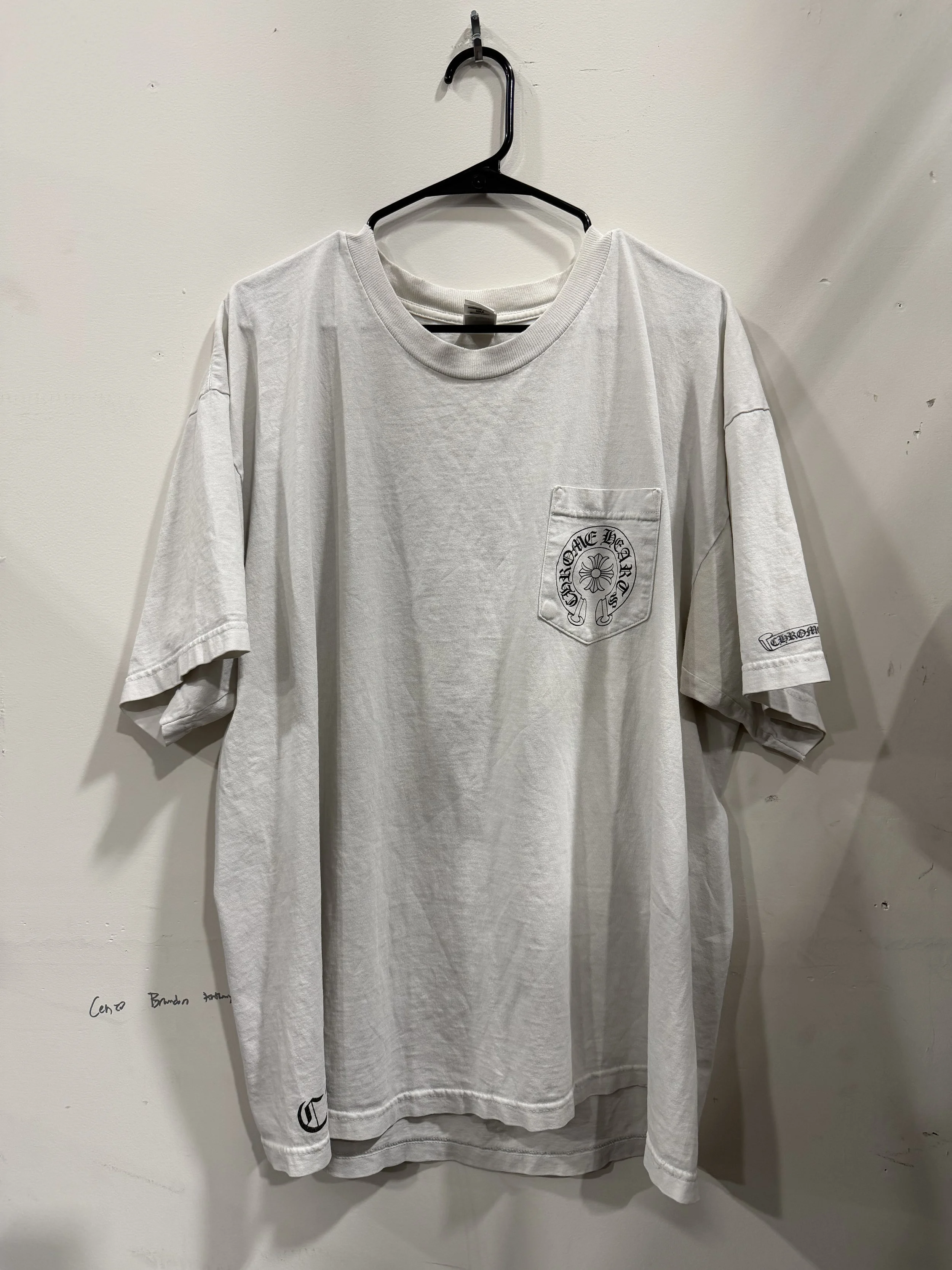 Vintage Y2K Chrome Hearts Floral Horseshoe Tee (XXL)