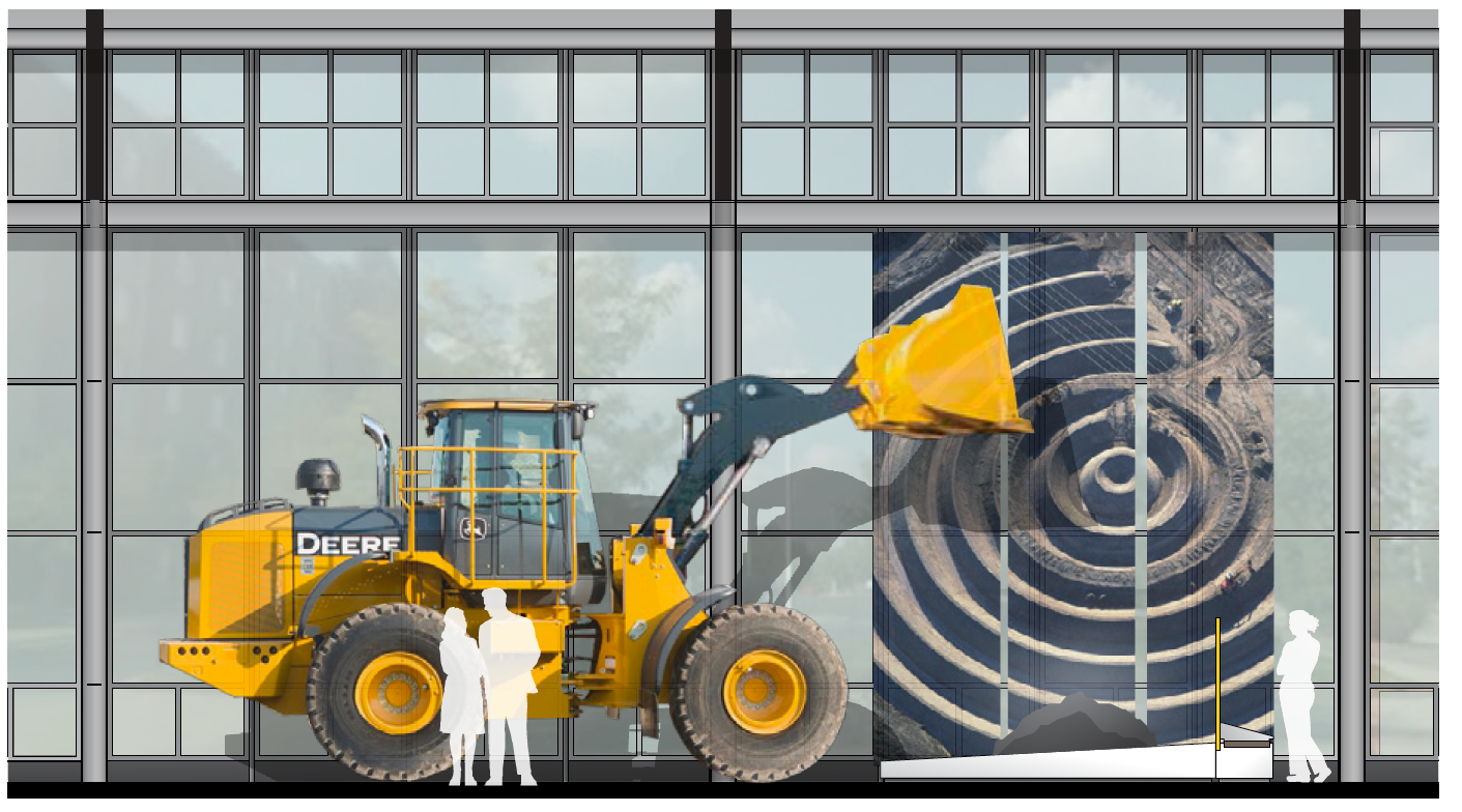 Editorial photos of industrial and agricultural sites created a visual narrative.