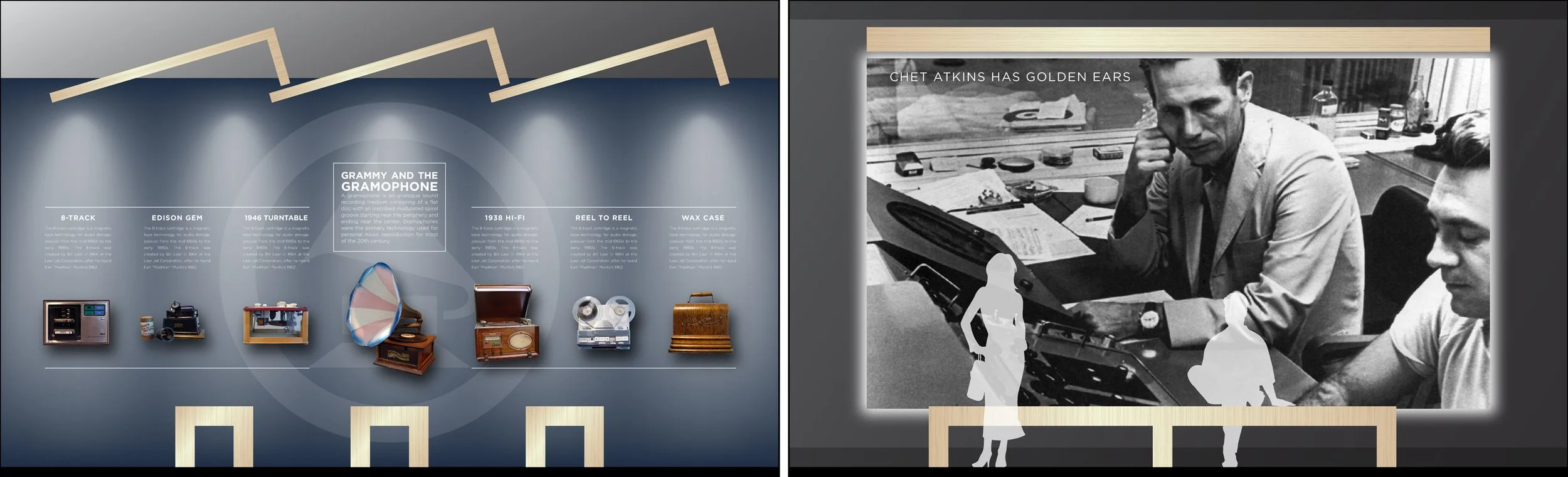 A concept elevation exploring the history of recording.