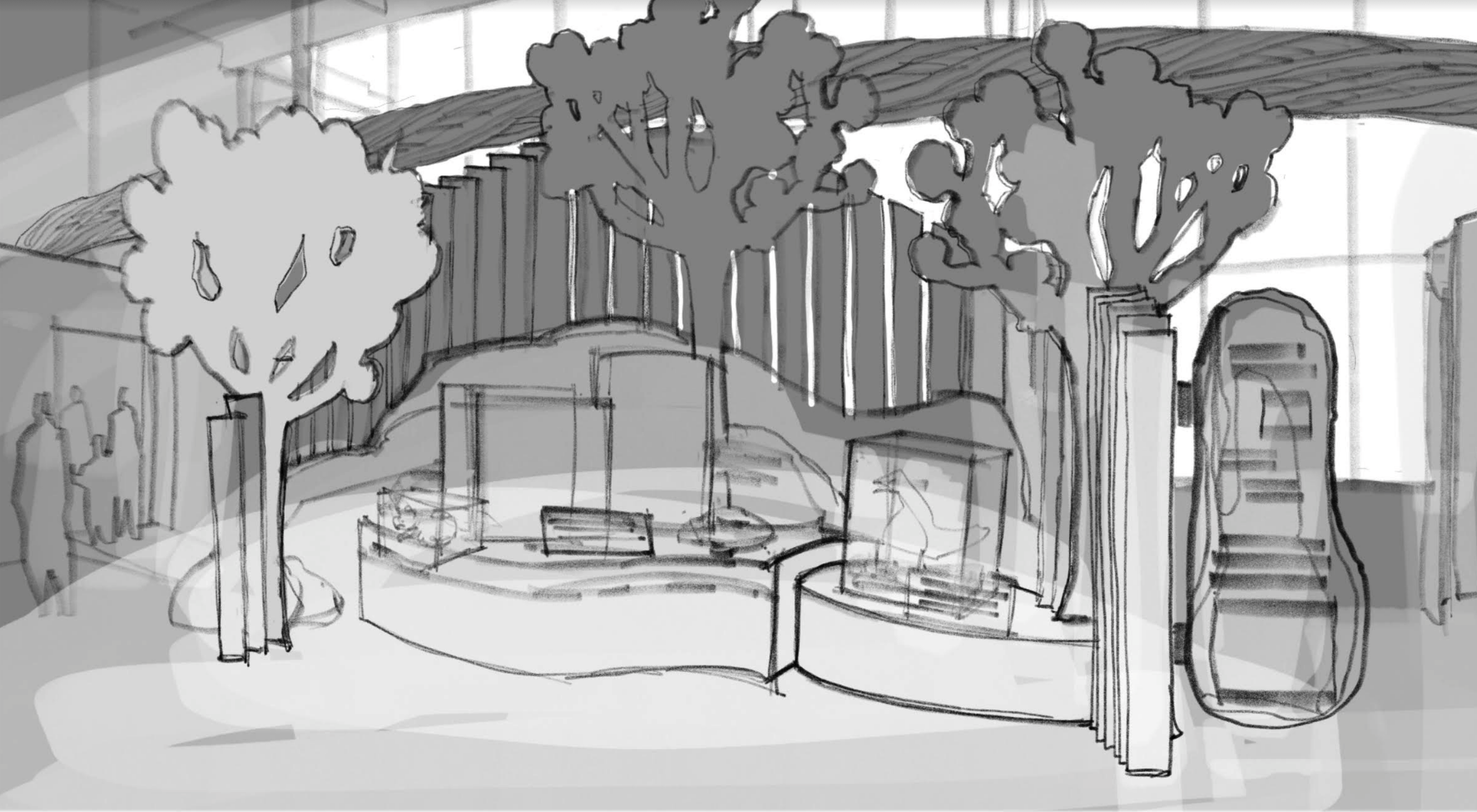 Messy sketches are essential in early design iterations.