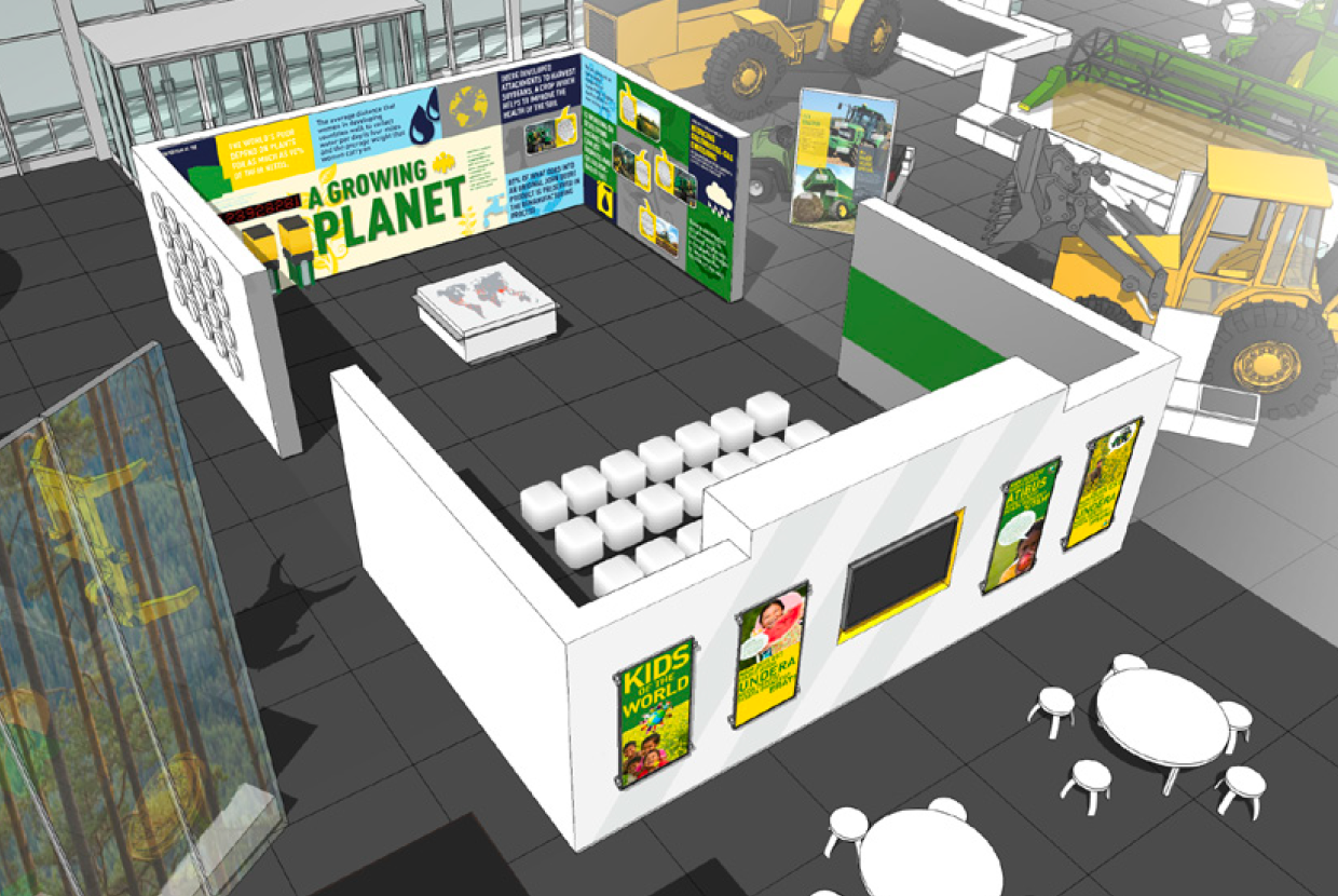 A Design Development model of a central gathering area