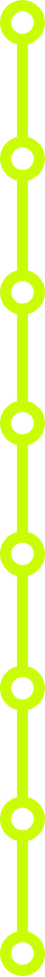A vertical chain with large circular links connected by smaller links, all in bright yellow color.