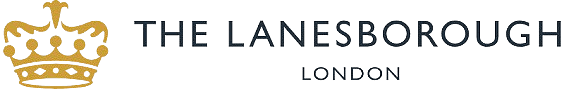 Logo with a crown symbol and text 'THE LANESBOROUGH LONDON'.