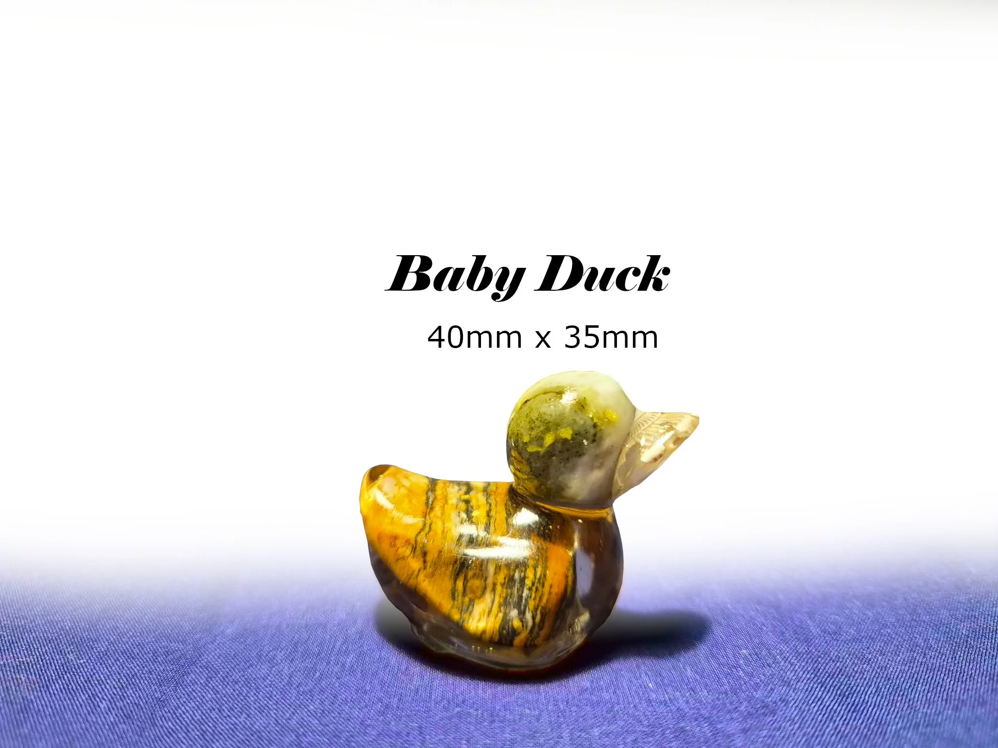 Baby Duck Resin Sculpture