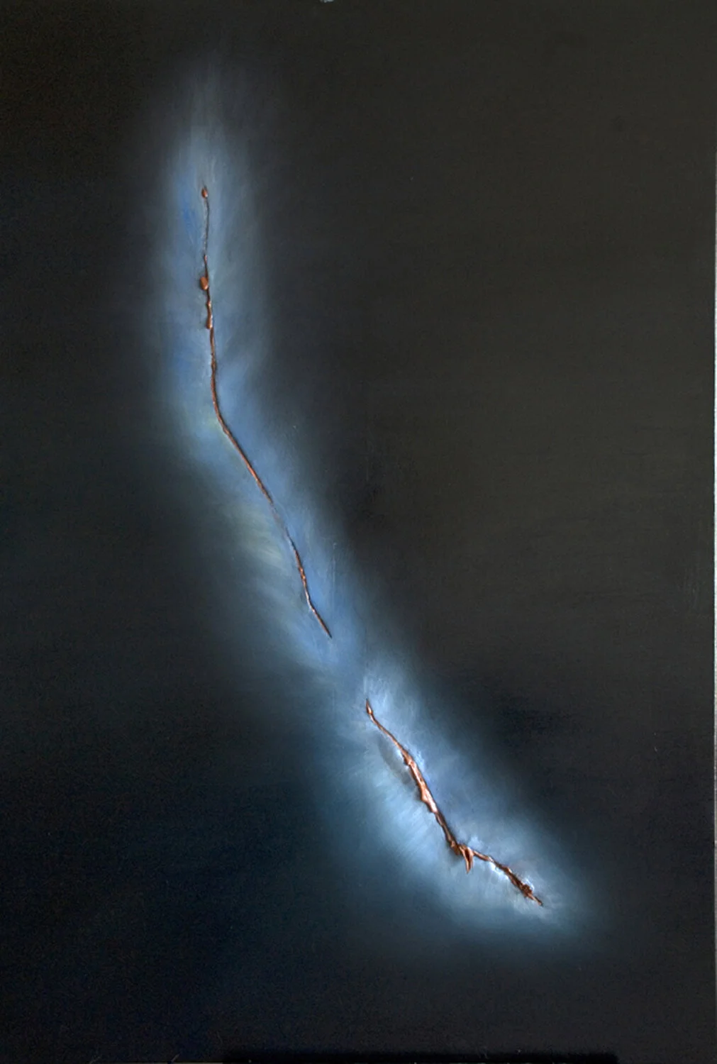 Wound (on El Greco) Oil and silicone on canvas. 150x100 cm. 59 x 39,3 in.)