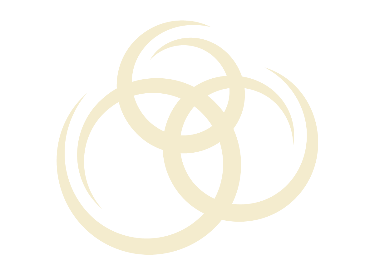 A cream-colored chain link pattern on a black background.