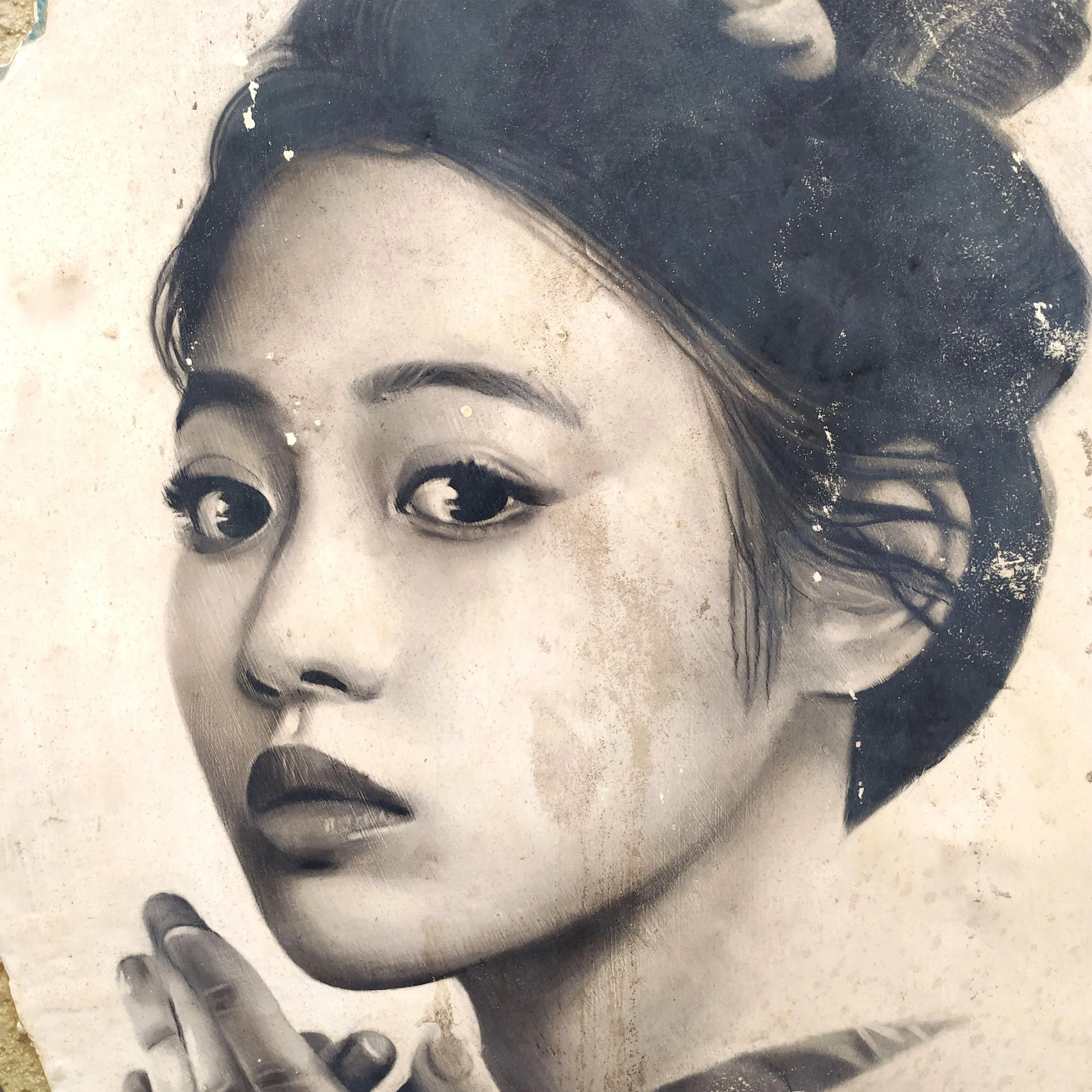 Toni Alfano, Sonatine (14), 2021 - Charcoal/Descialbo/mixed media, detail - (private collection - Brussels, BE)