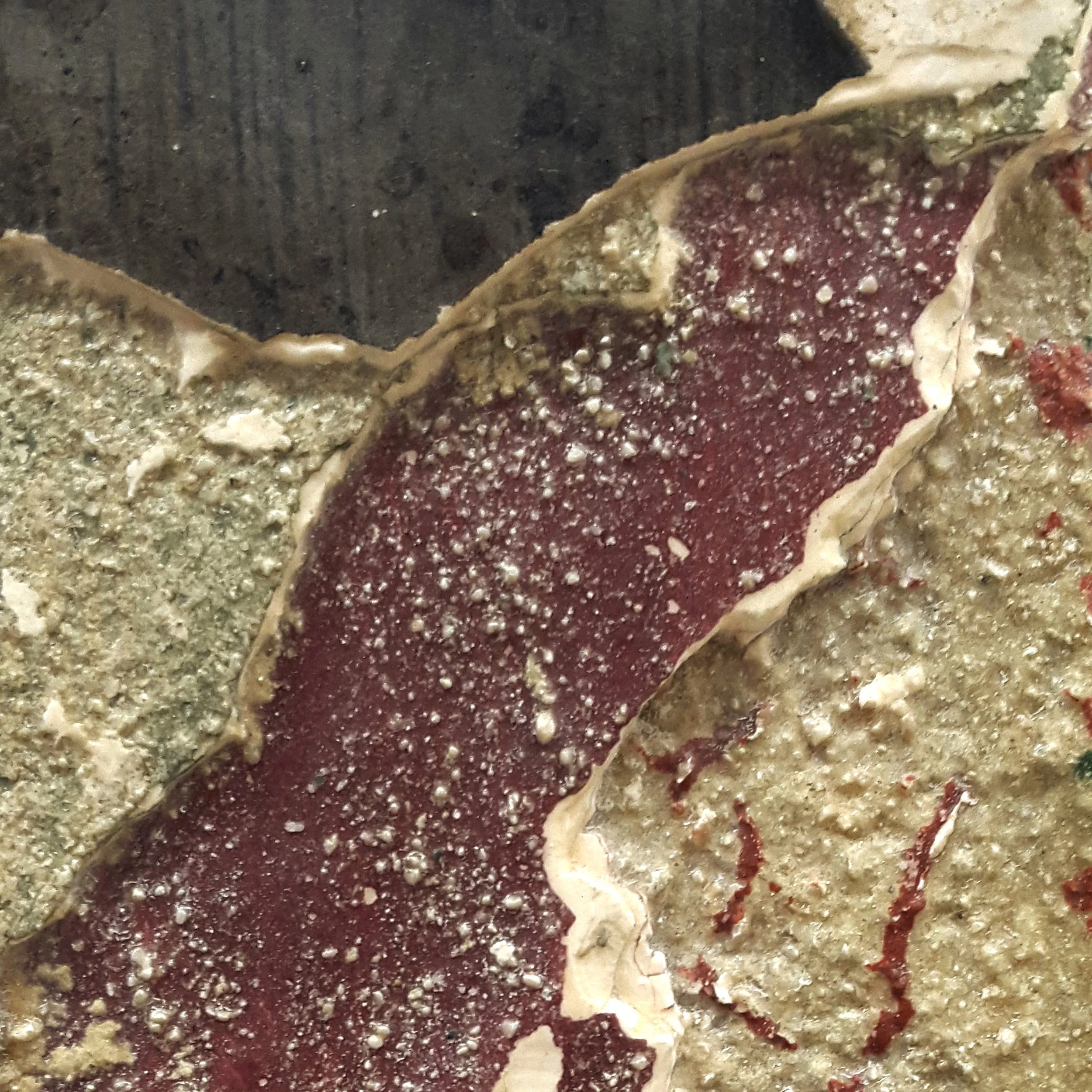 Toni Alfano, Phenomenologies (55), 2019 - Charcoal/Descialbo/mixed media, detail - (private collection - Pietrasanta, IT)