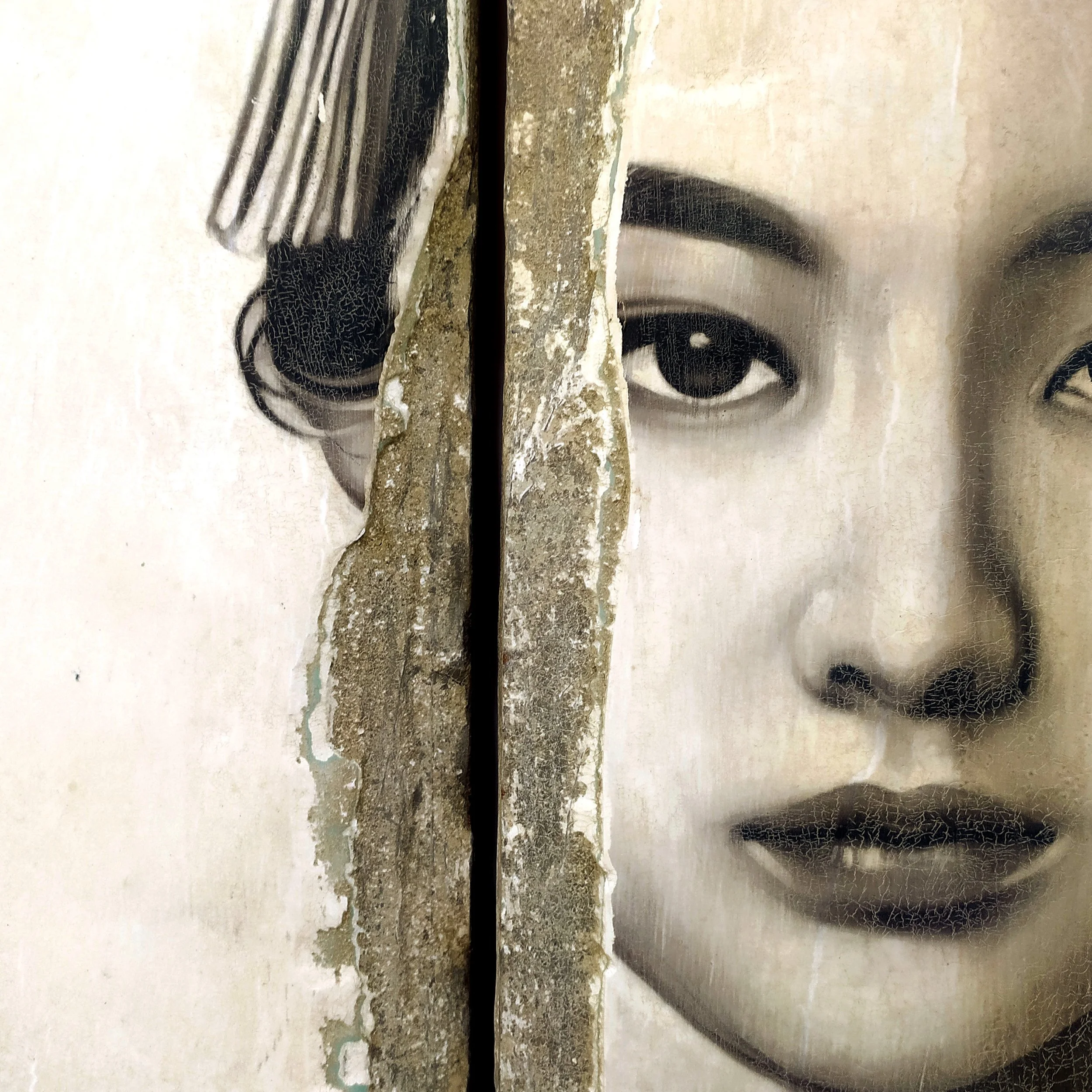 Toni Alfano, Sonatine (92), 2023 - Charcoal/Descialbo/mixed media, detail - (private collection - Milan, IT)