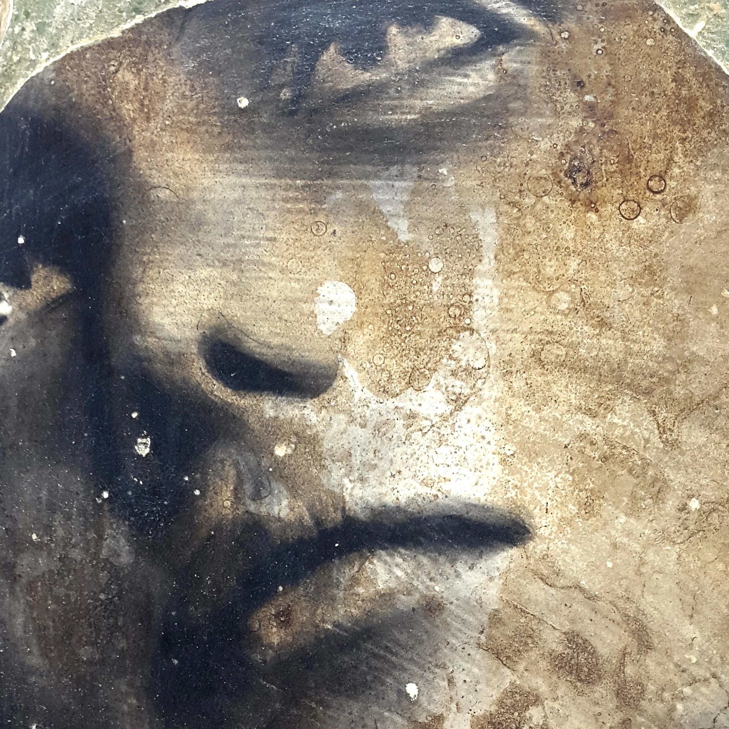 Toni Alfano, Phenomenologies (57), 2019 - Charcoal/Descialbo/mixed media, detail - (private collection - Parma, IT)