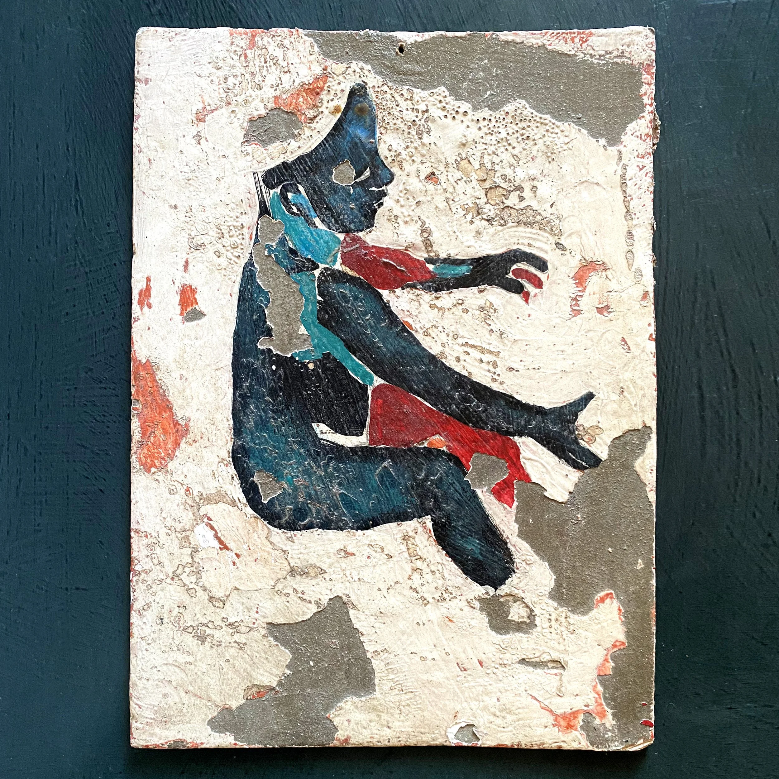 Toni Alfano, Original study (03), 2017 - Descialbo (tempera and pigments on cardboard), 24x33 cm