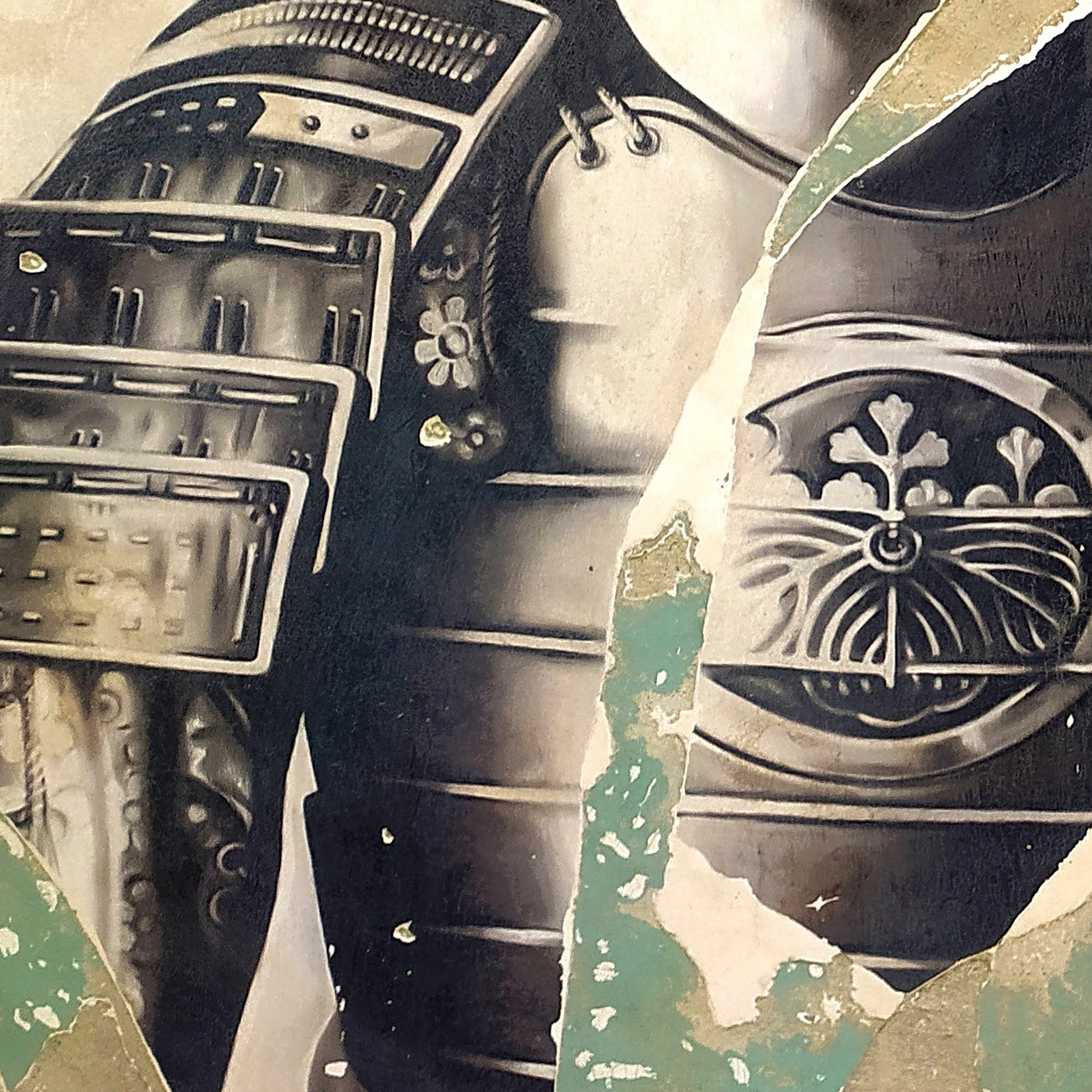 Toni Alfano, Across the Universe (04), 2023 - Charcoal/Descialbo/mixed media, 100x140 cm