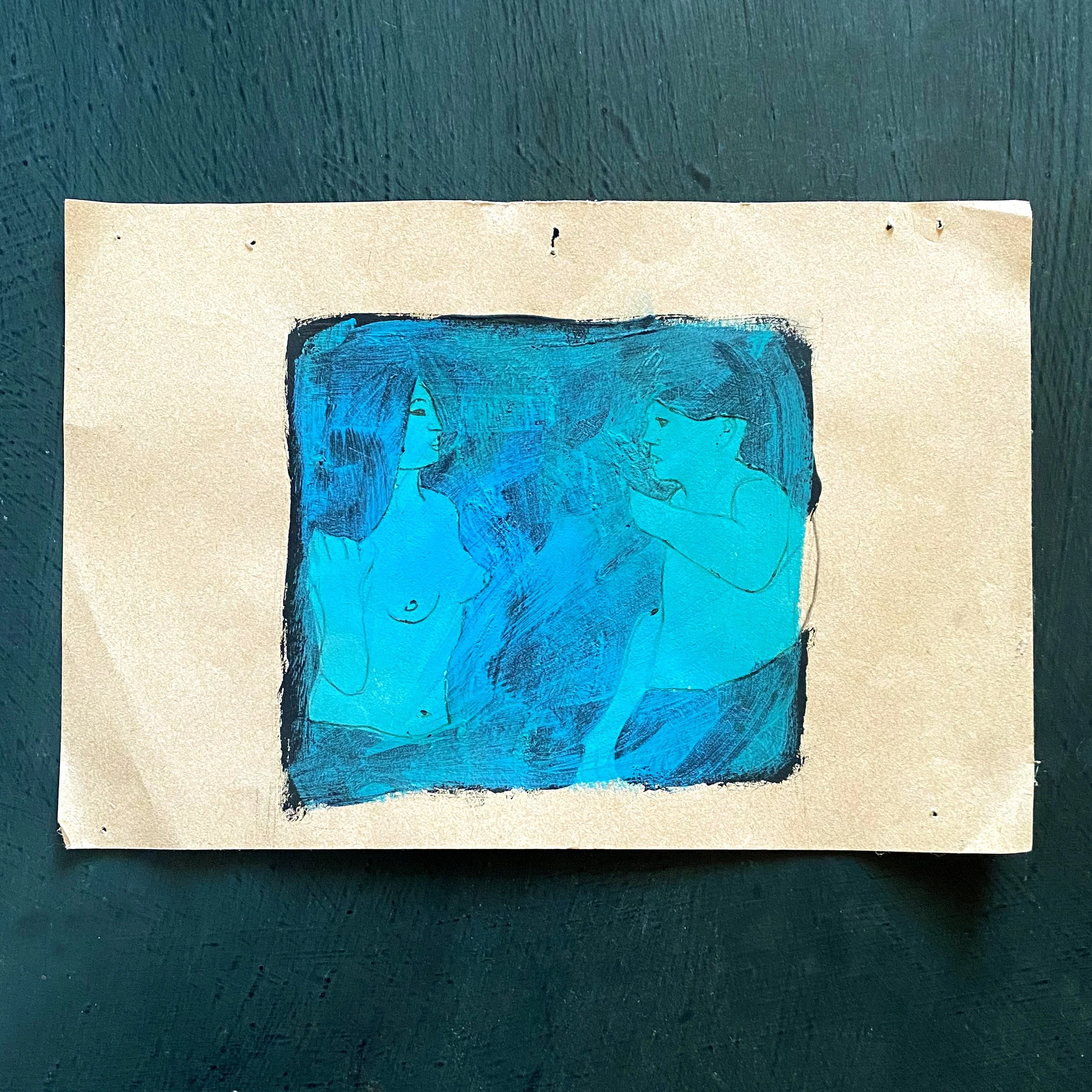 Toni Alfano, Drawing (01), 2017 - Pigments on paper, 16x24 cm