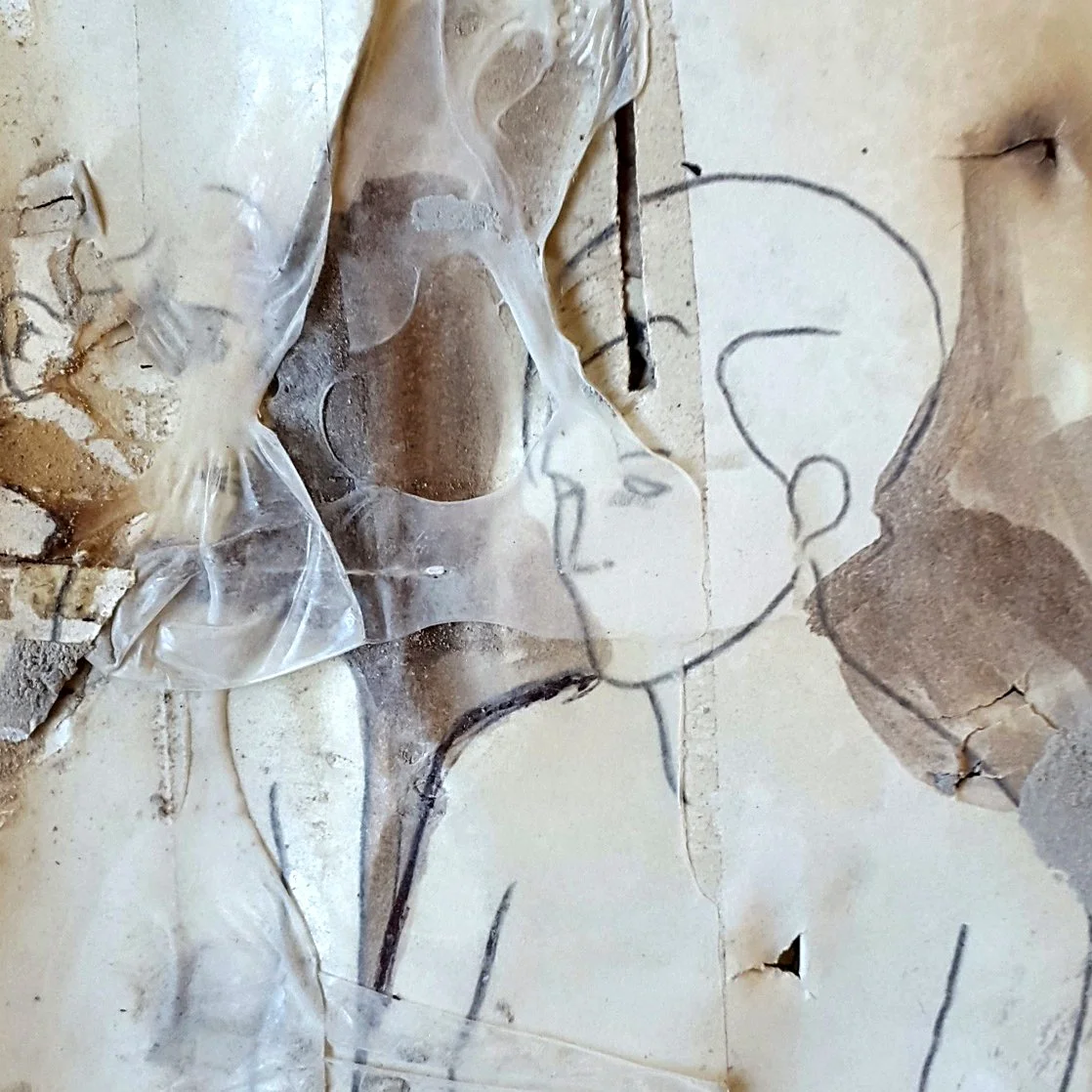 Toni Alfano, Drawing from Sketchbook, 2017 - Pigments on paper and mixed media, detail