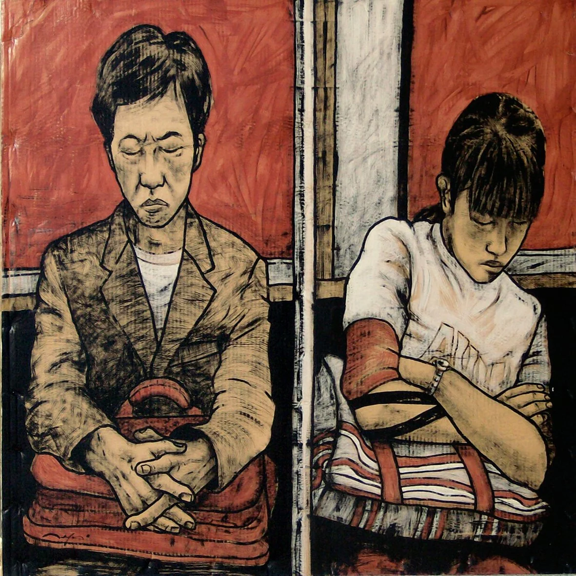 Toni Alfano paintings Early Works