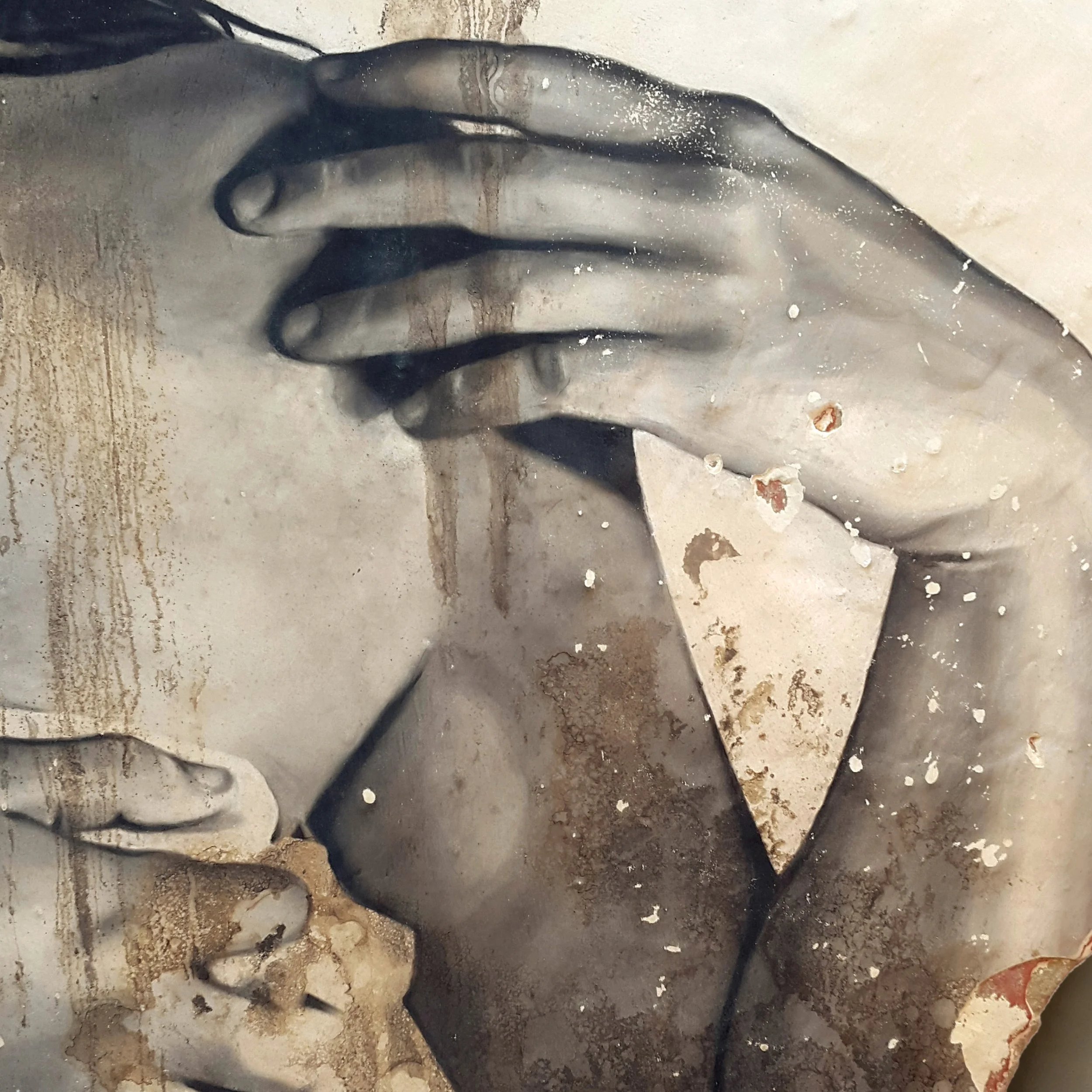 Toni Alfano, Phenomenologies (F.A.S.), 2019 - Charcoal/Descialbo/mixed media, detail