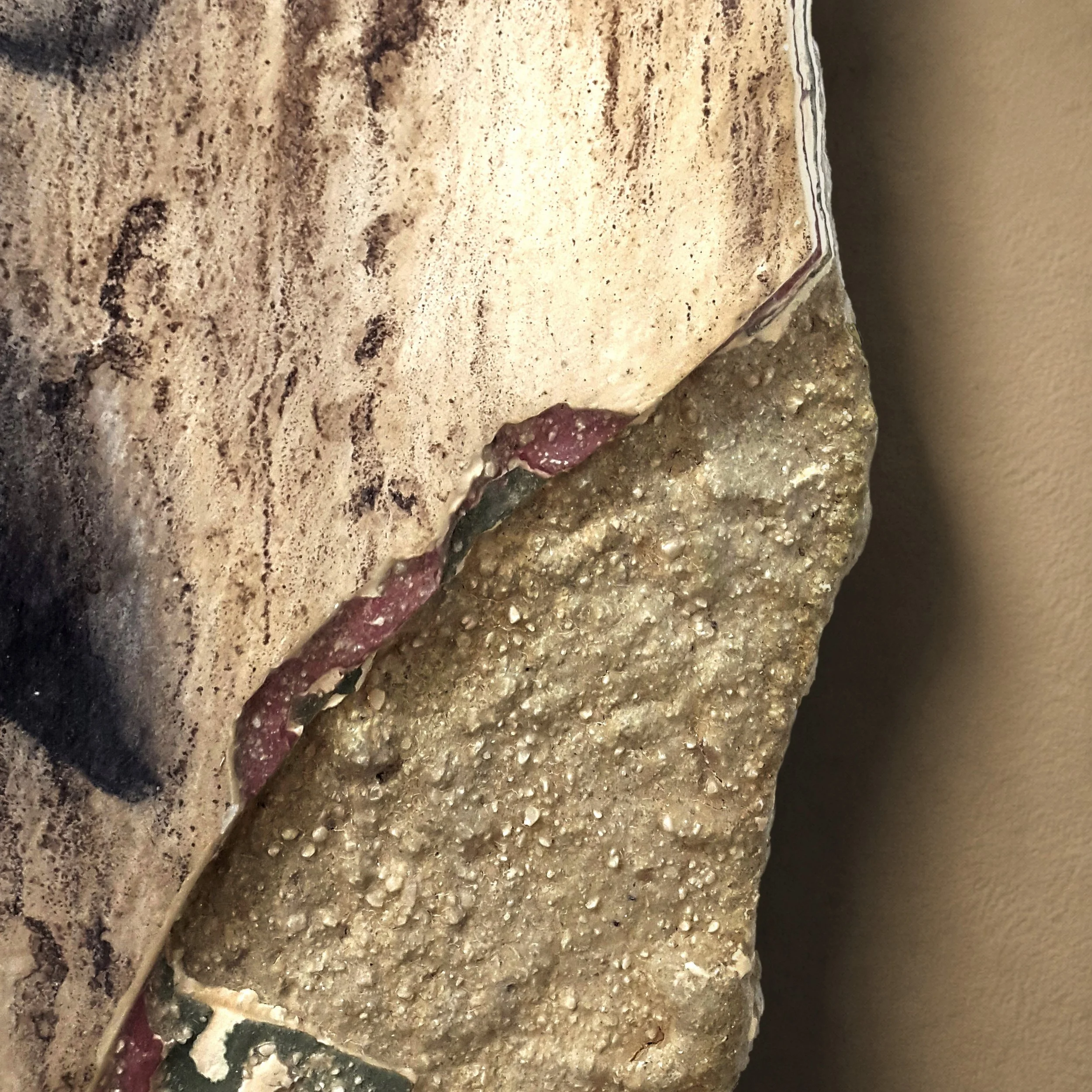 Toni Alfano, Phenomenologies (86), 2019 - Charcoal/Descialbo/mixed media, detail - (private collection - Siena, IT)