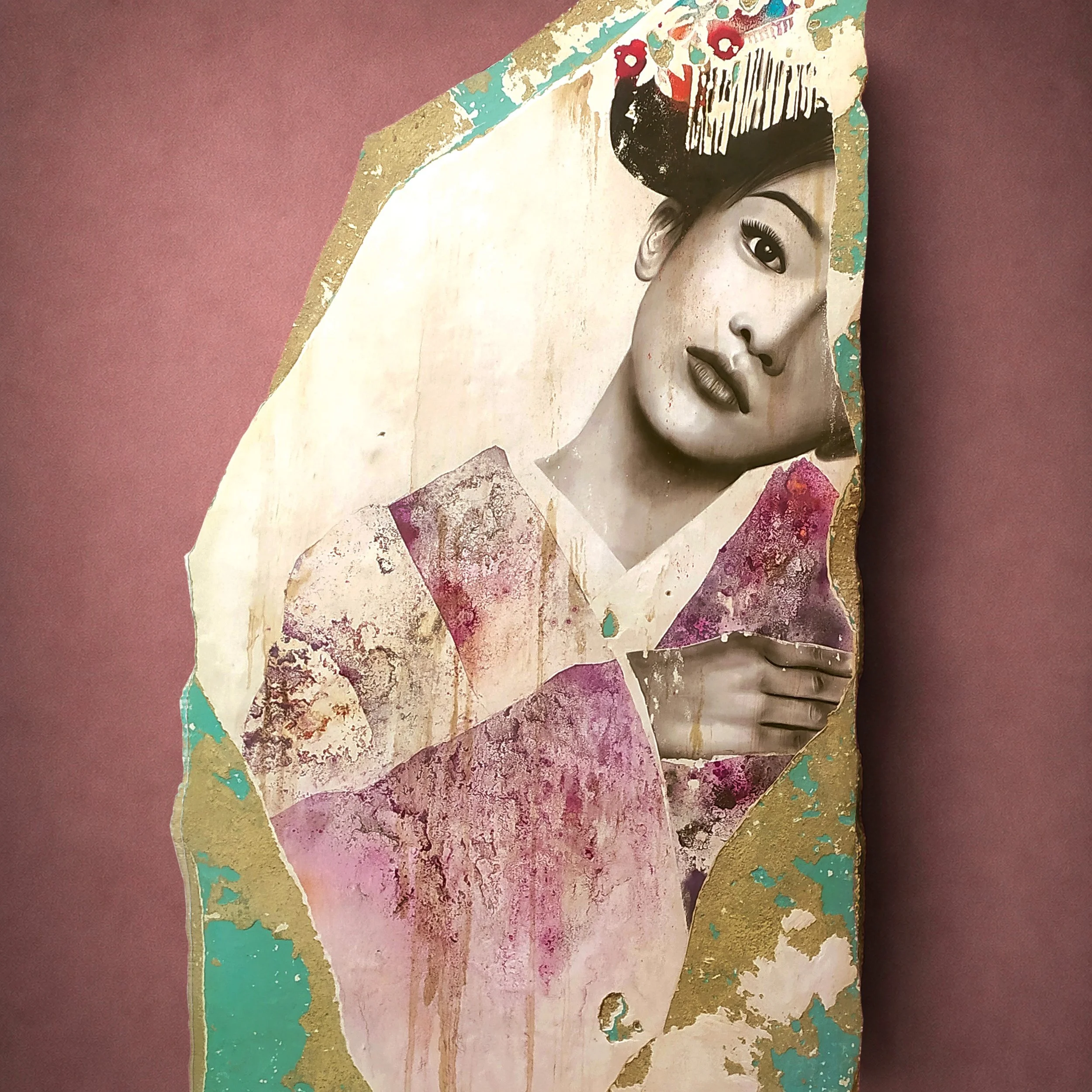 Toni Alfano, Sonatine (35), 2021 - Charcoal/Descialbo/mixed media, 85x195 cm - (private collection - Amsterdam, NL)