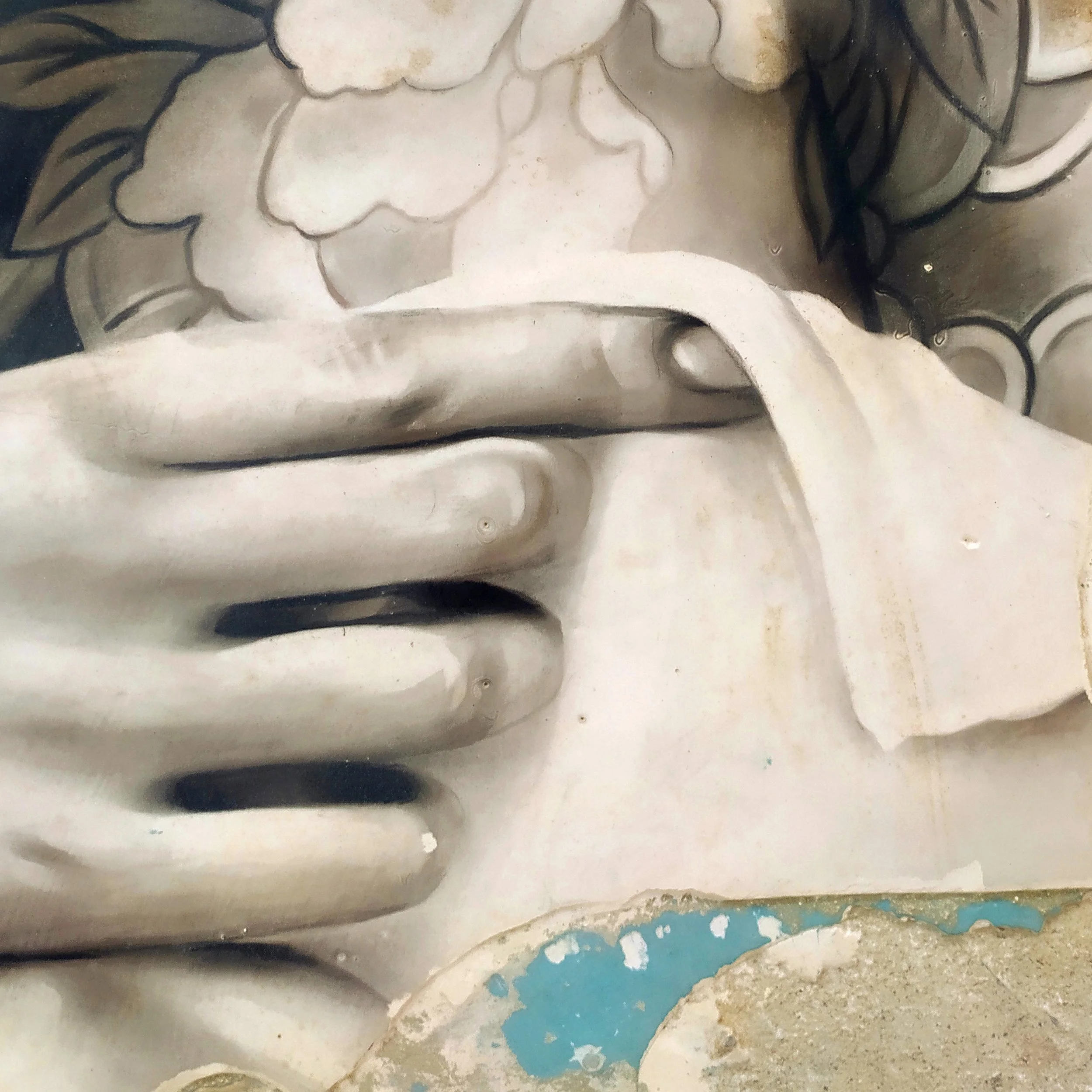 Toni Alfano, Sex Blues (01), 2023 - Charcoal/Descialbo/mixed media, detail - (private collection - Rotterdam, NL)