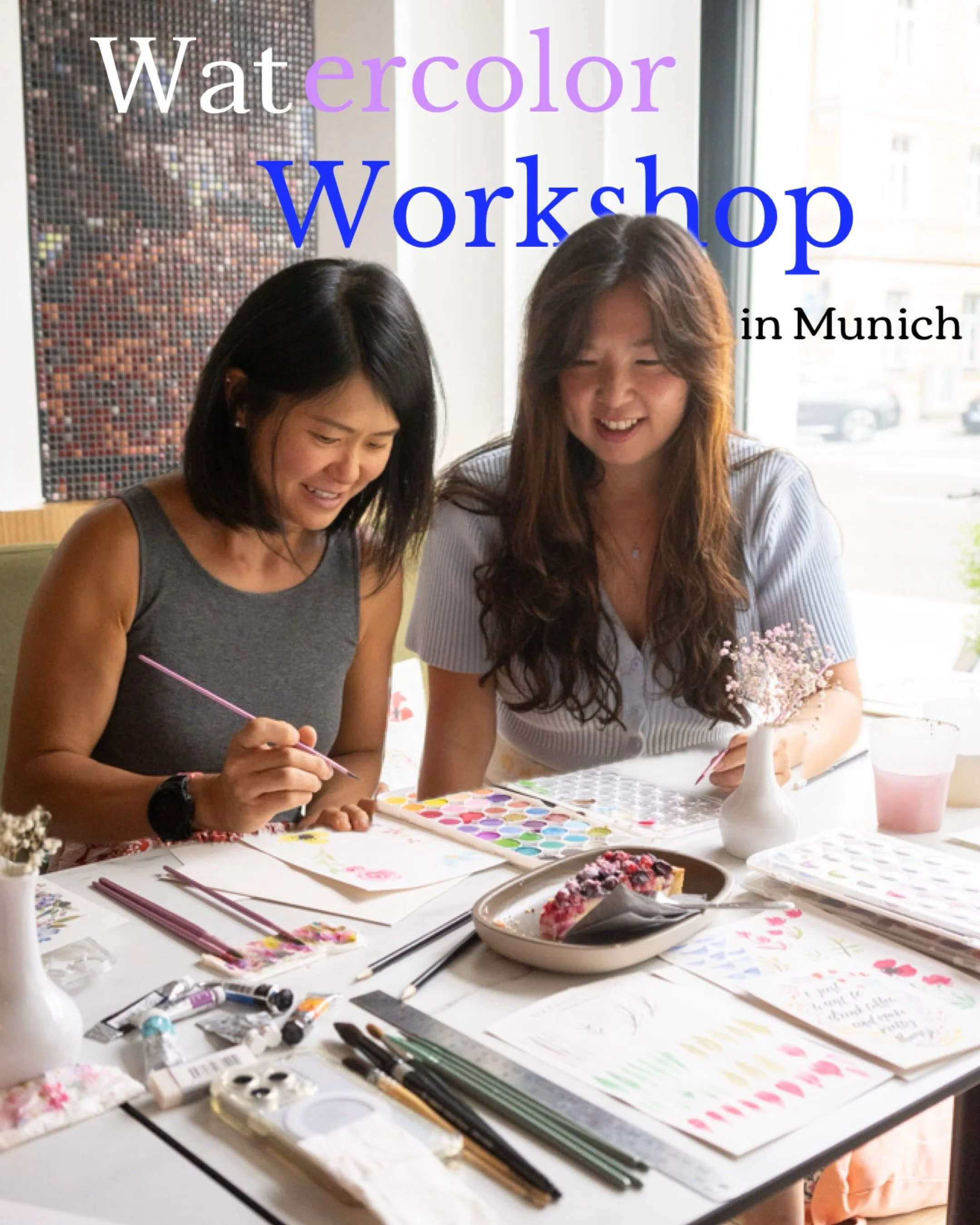 A few months ago this was just an idea..

On the last sunday of July, I held my very first Munich workshop.

Thank you everyone who believed in me enough to spend an afternoon painting together. 💕

This feels like the beginning of something very spe