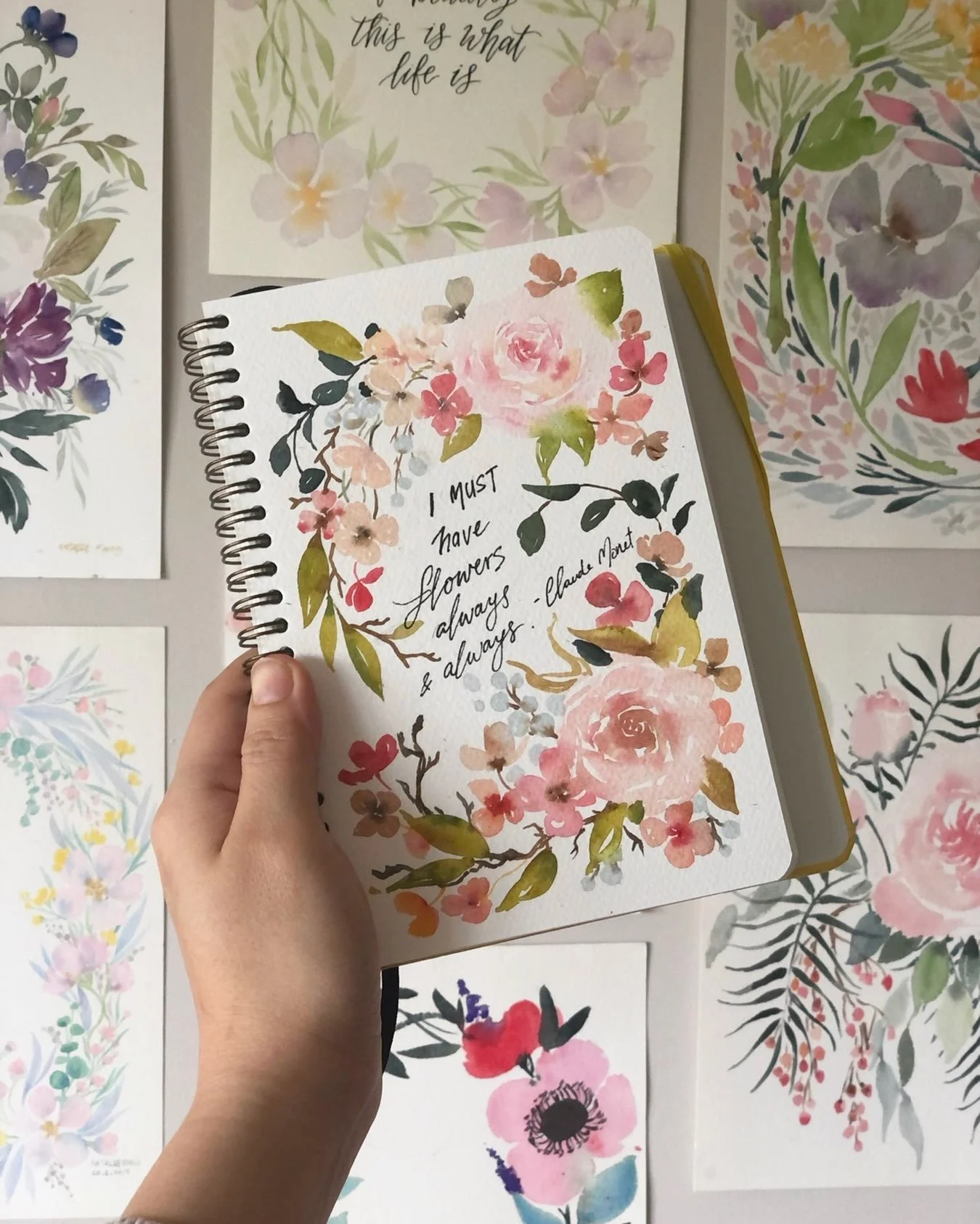 Who doesn&rsquo;t love flowers? 😍

One week to our next Petite Floral watercolor workshop! 

Remember to reserve your spot before it fills up! #watercolormunich #watercolorclass #aquarellkurs