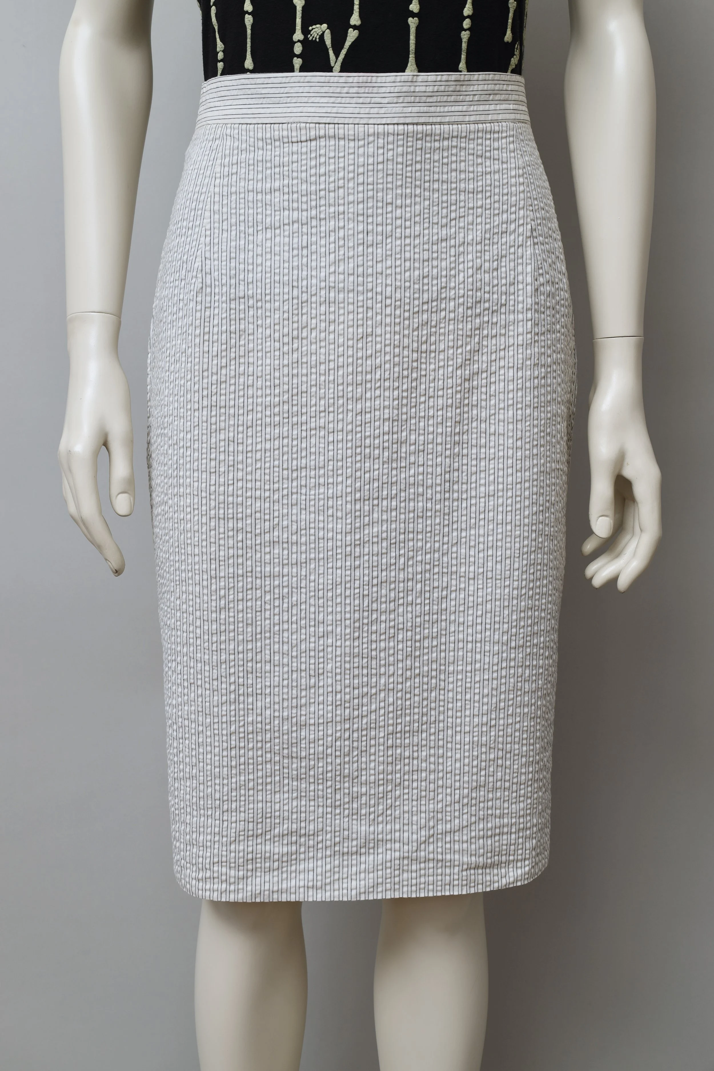 S/S 2008 Vivienne Westwood seersucker striped skirt