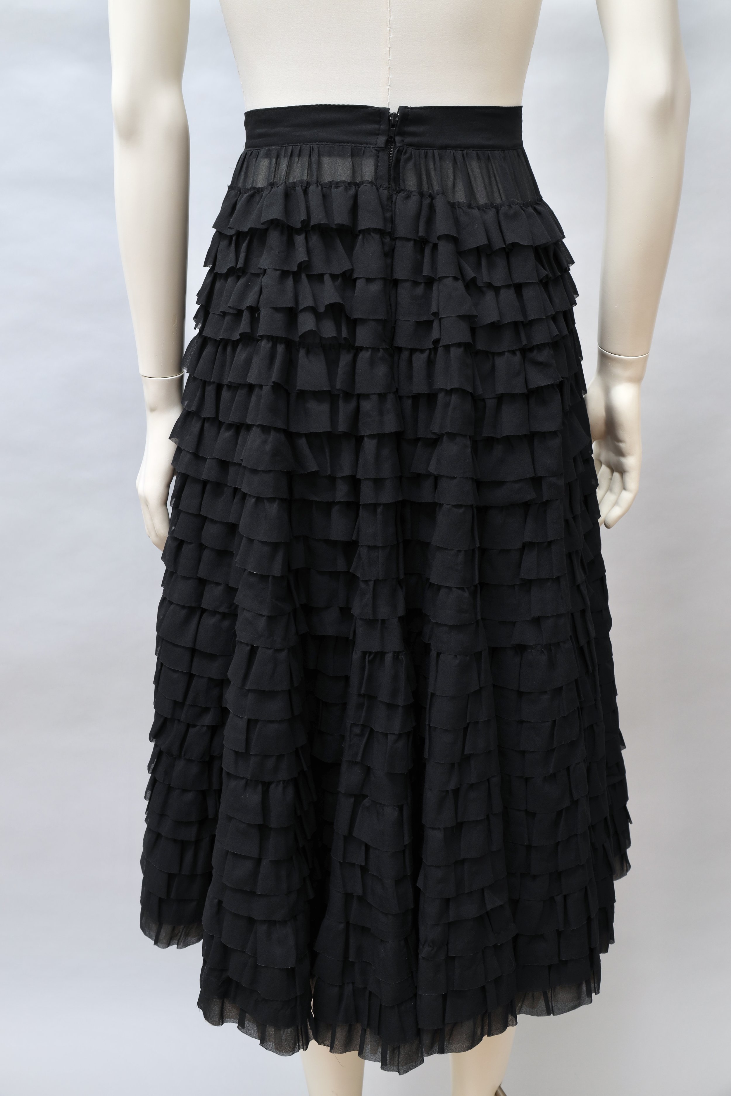 F/W 1981 Chantal Thomass chiffon tiered cancan skirt