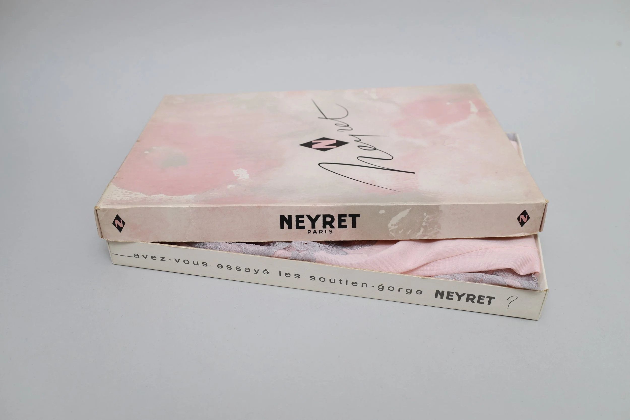 1960s deadstock Neyret Paris slip dress box