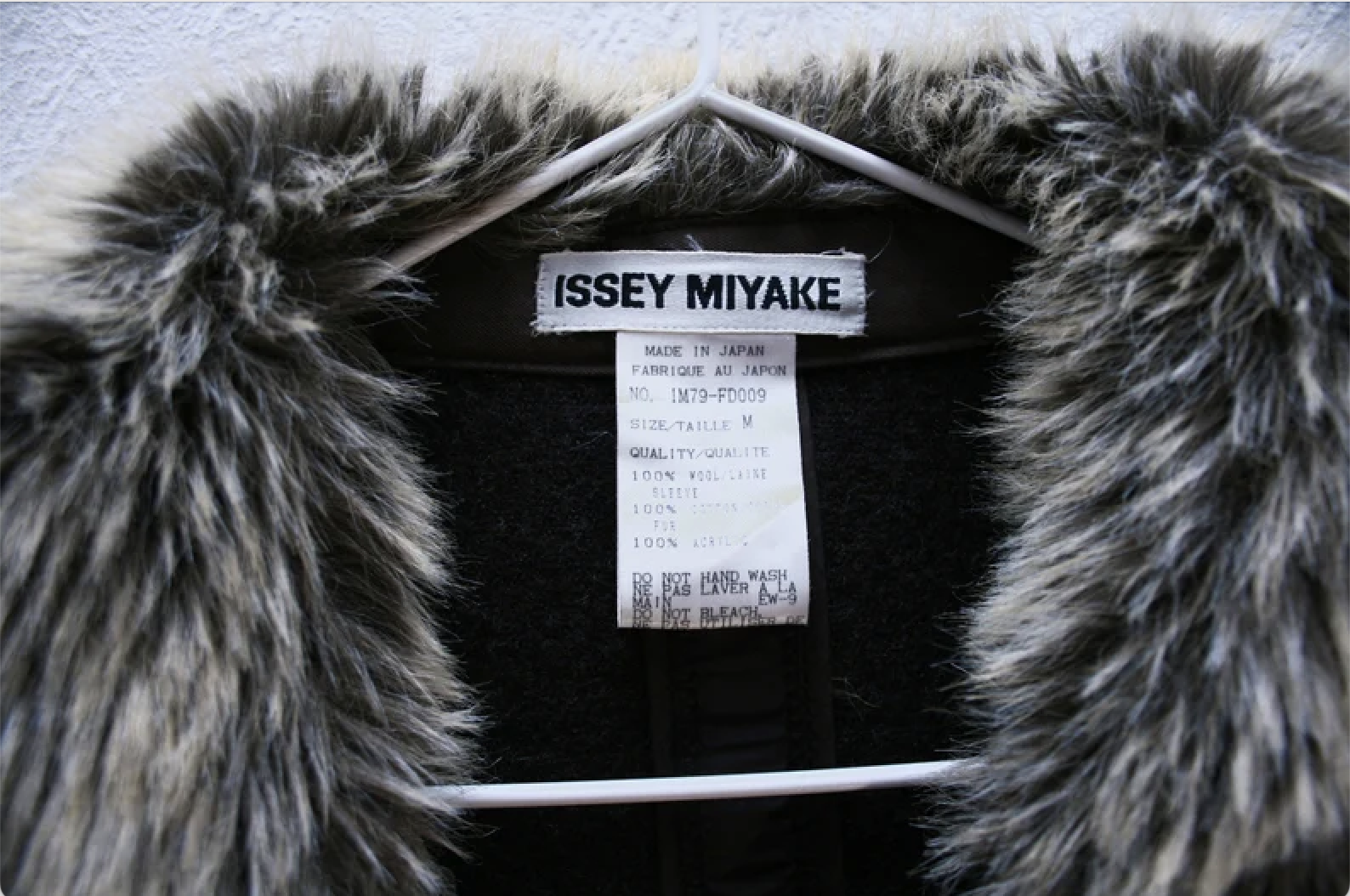 F/W 1997 Issey Miyake label tag