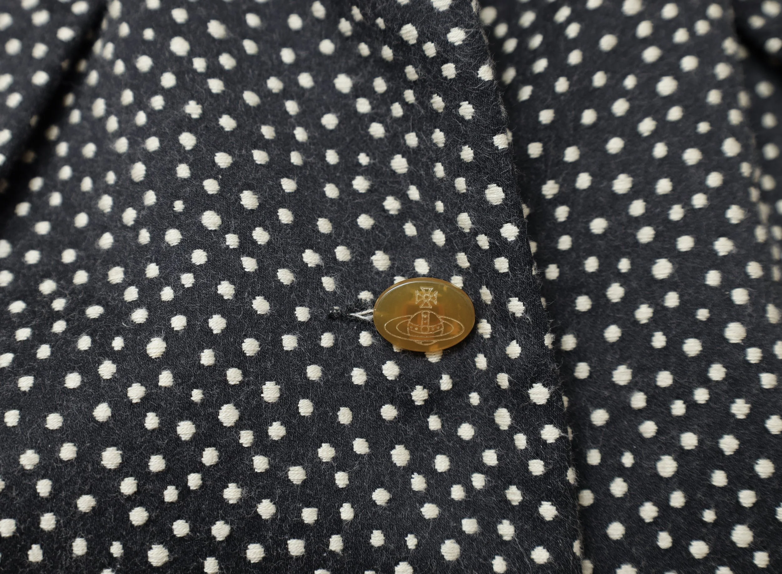 S/S 1994 Vivienne Westwood stingray 'Ingles' waistcoat orb button
