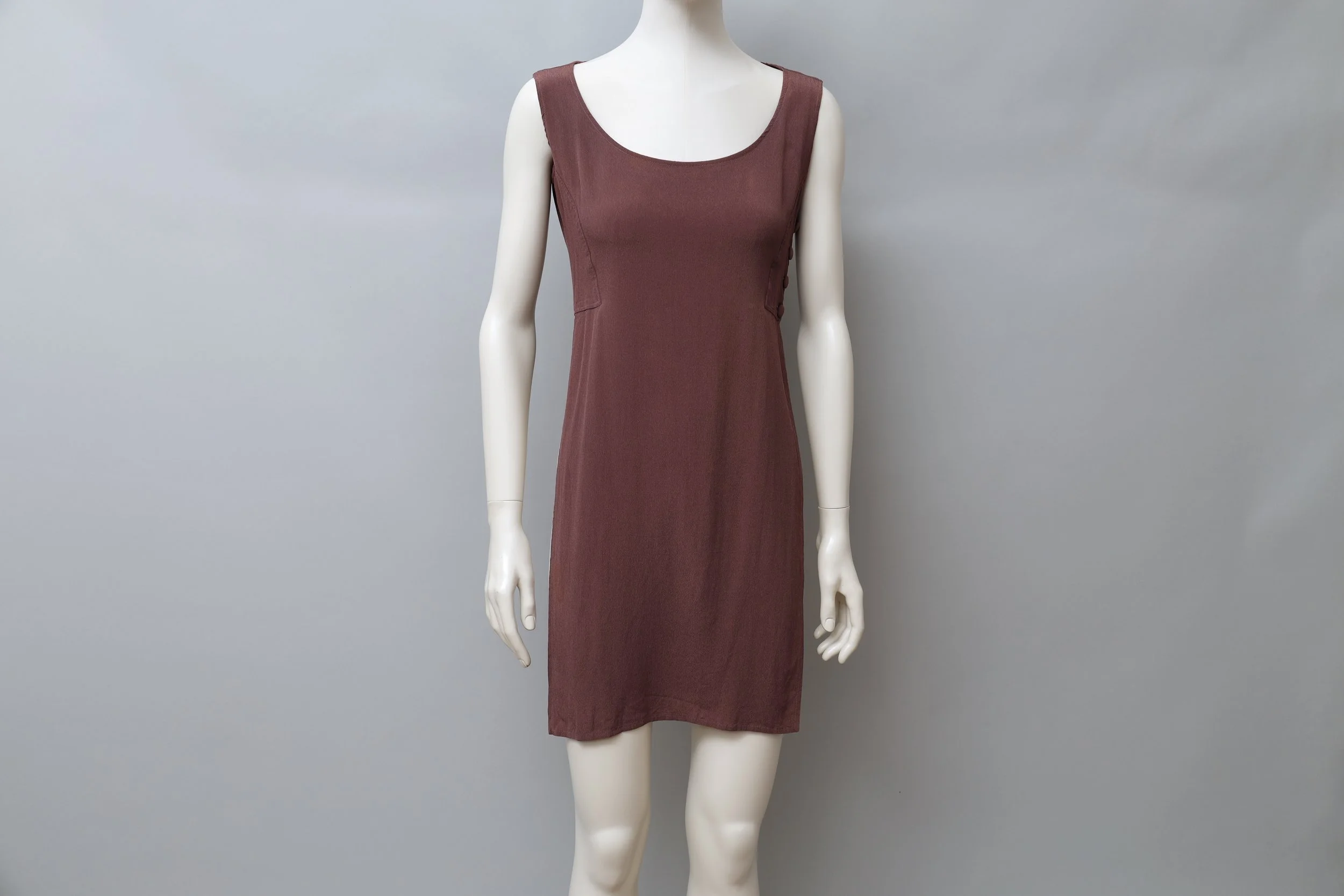 1990s Jean Paul Gaultier aubergine crêpe tunic top