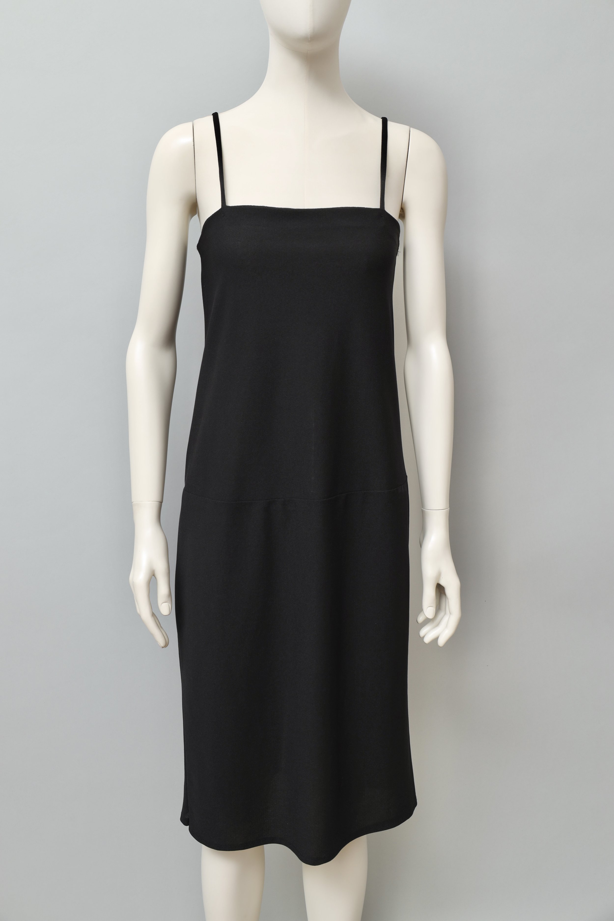 1960s Clobber of London black crêpe underdress