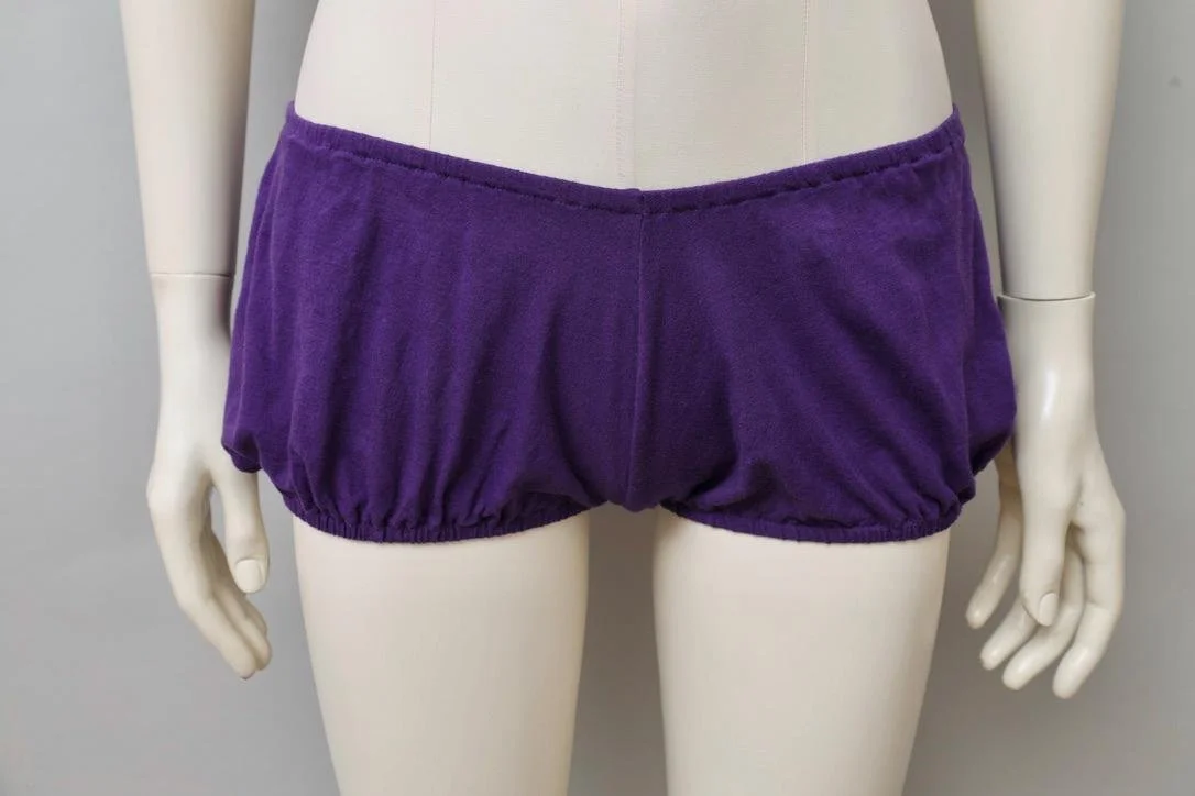 1980s Oceano by La Perla purple bloomers