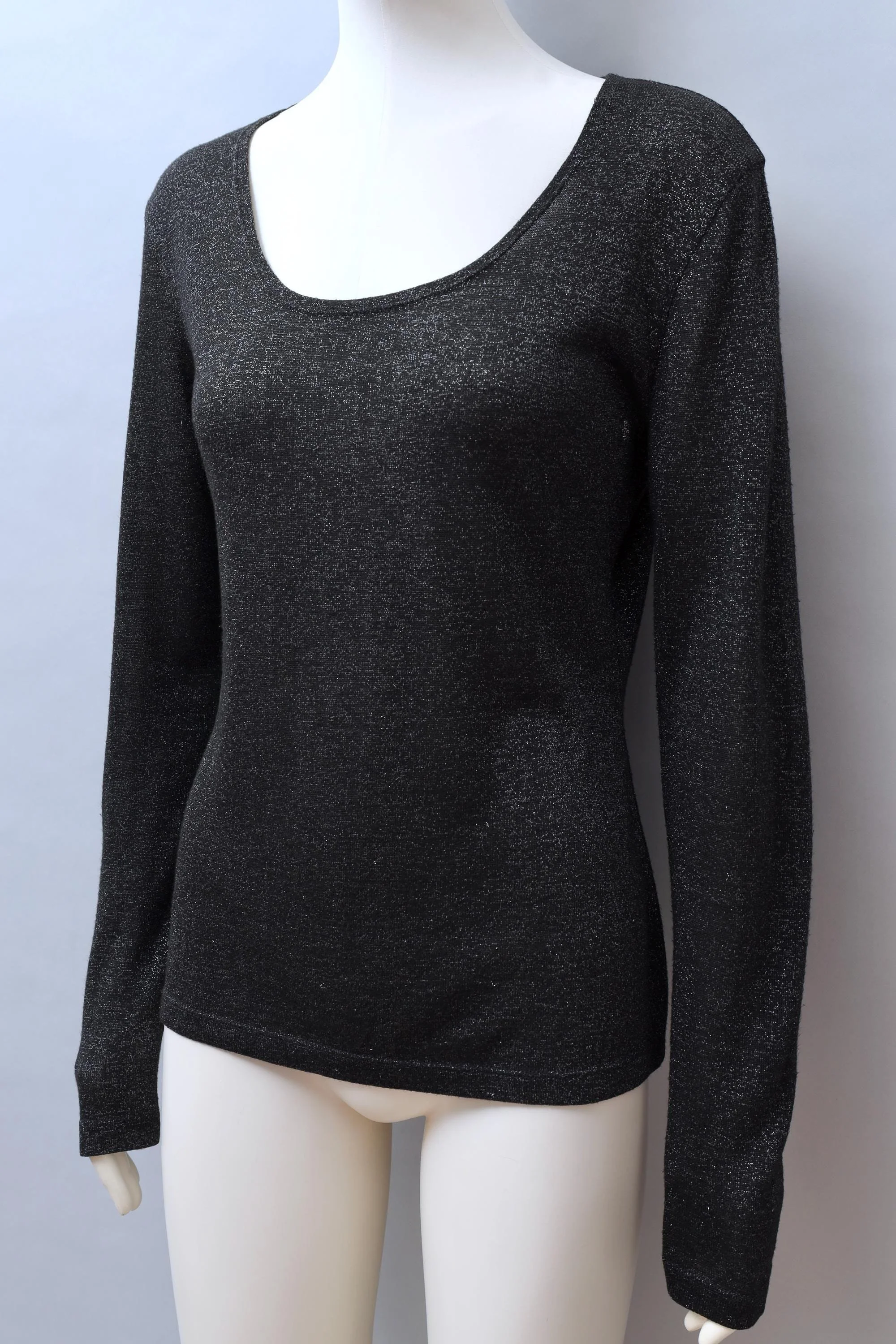 late 1980s / early 1990s Junior Gaultier metallic knit longsleeve shirt