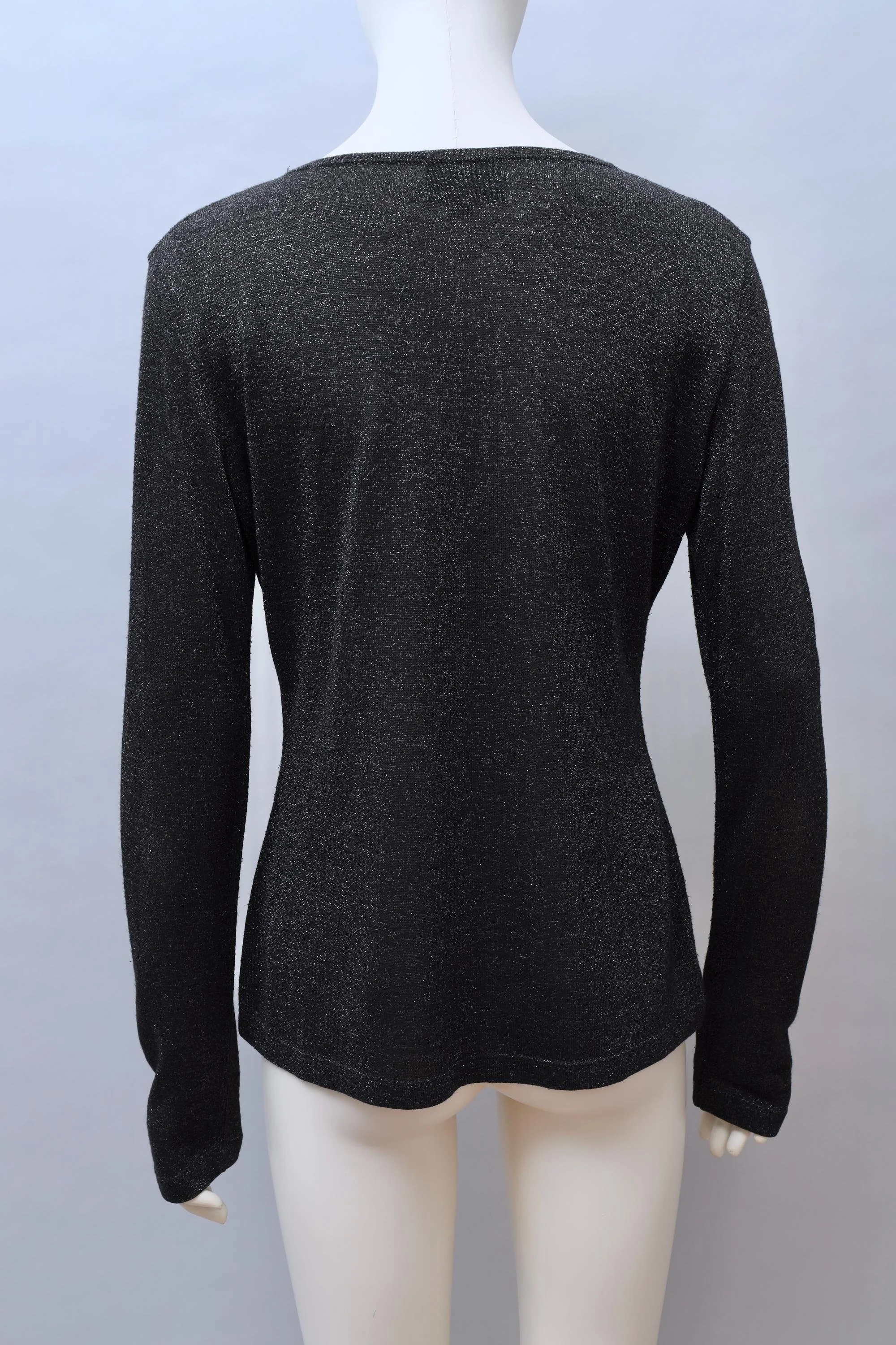 late 1980s / early 1990s Junior Gaultier metallic knit longsleeve shirt