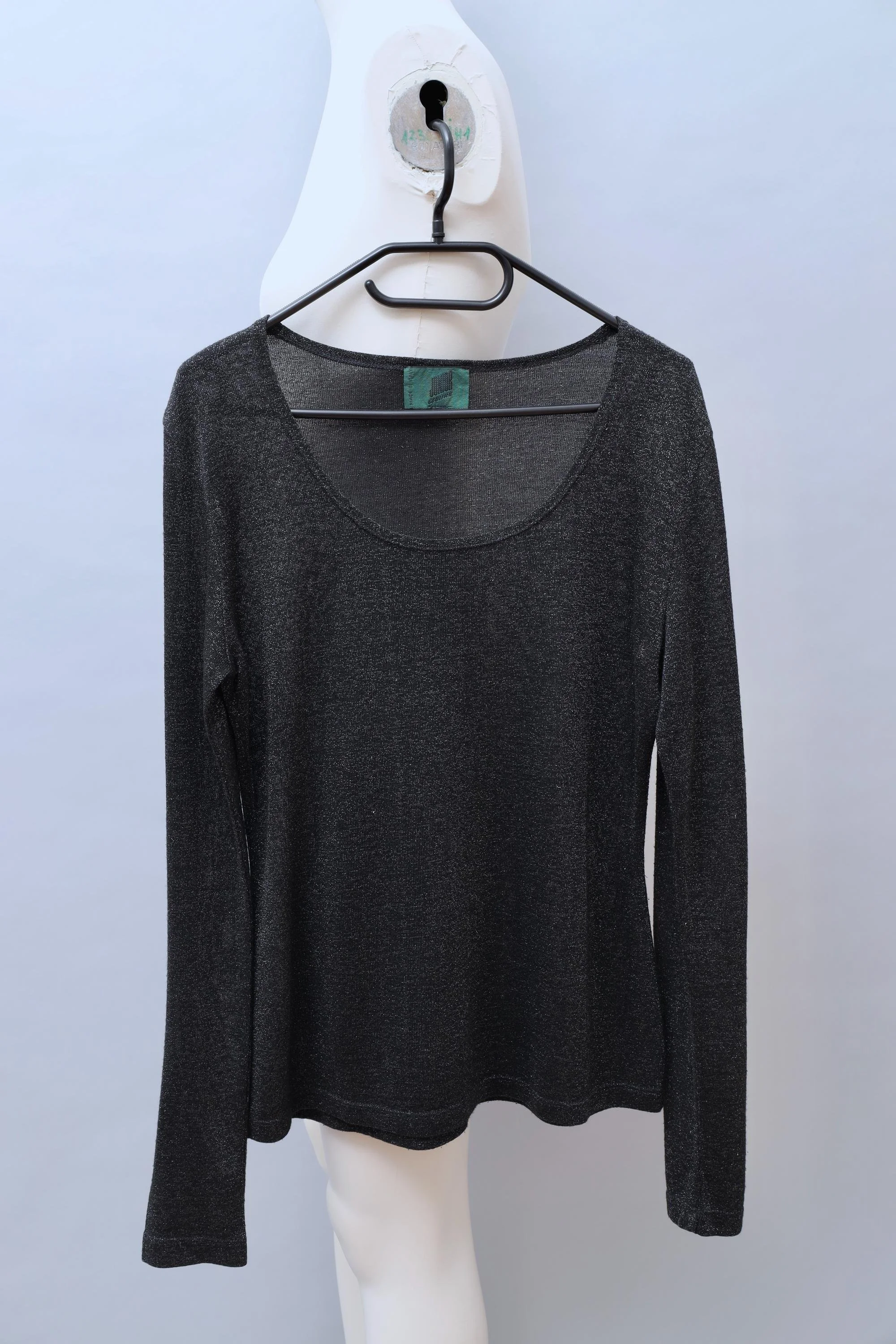 late 1980s / early 1990s Junior Gaultier metallic knit longsleeve shirt