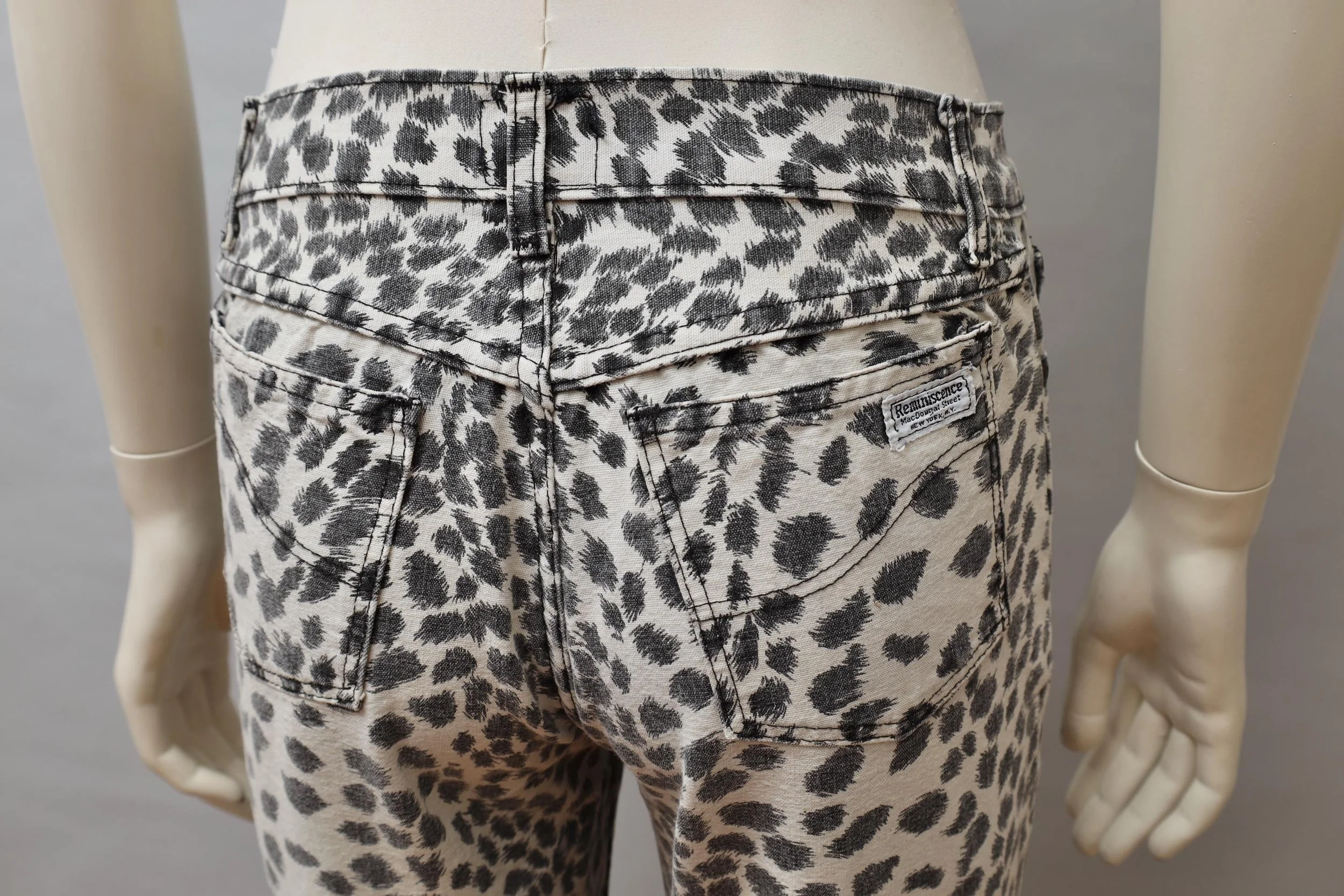 1980s Reminiscence by Stewart Richer cheetah print jeans