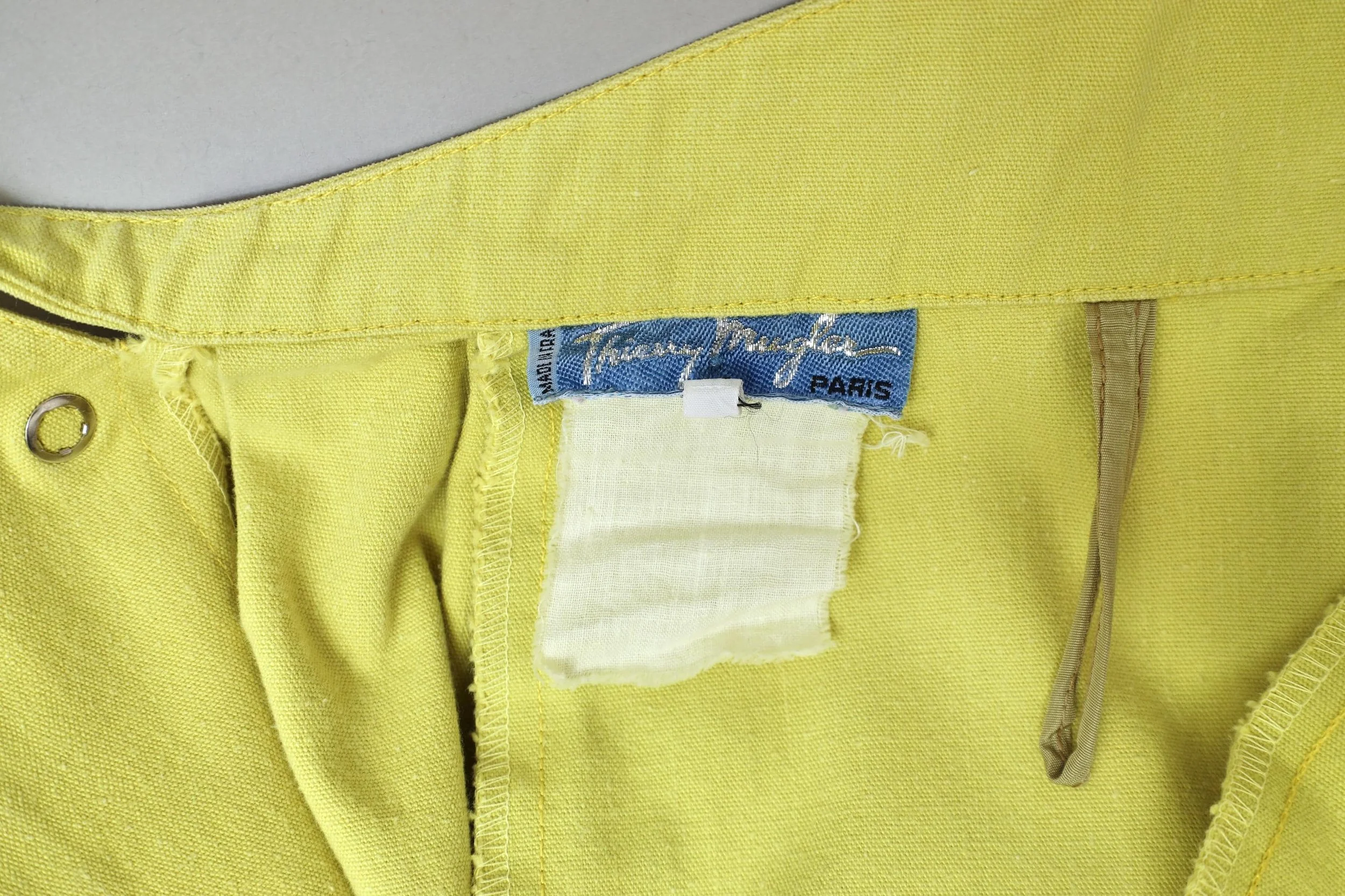 1980s Thierry Mugler label tag