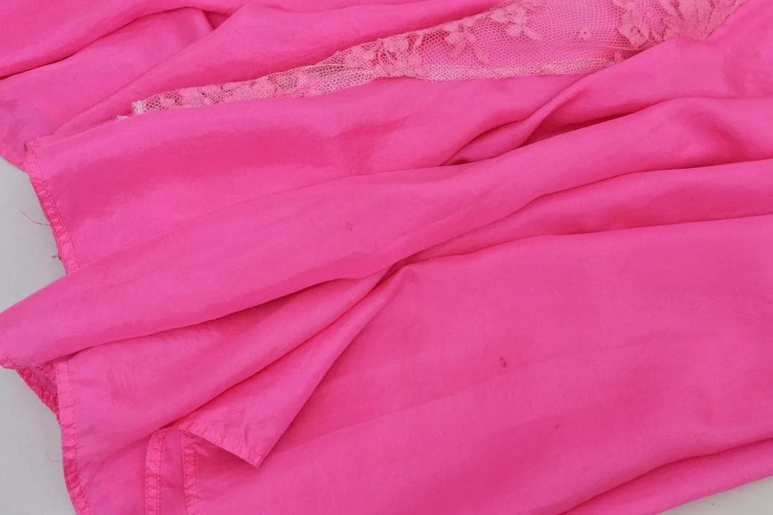 pink silk detail