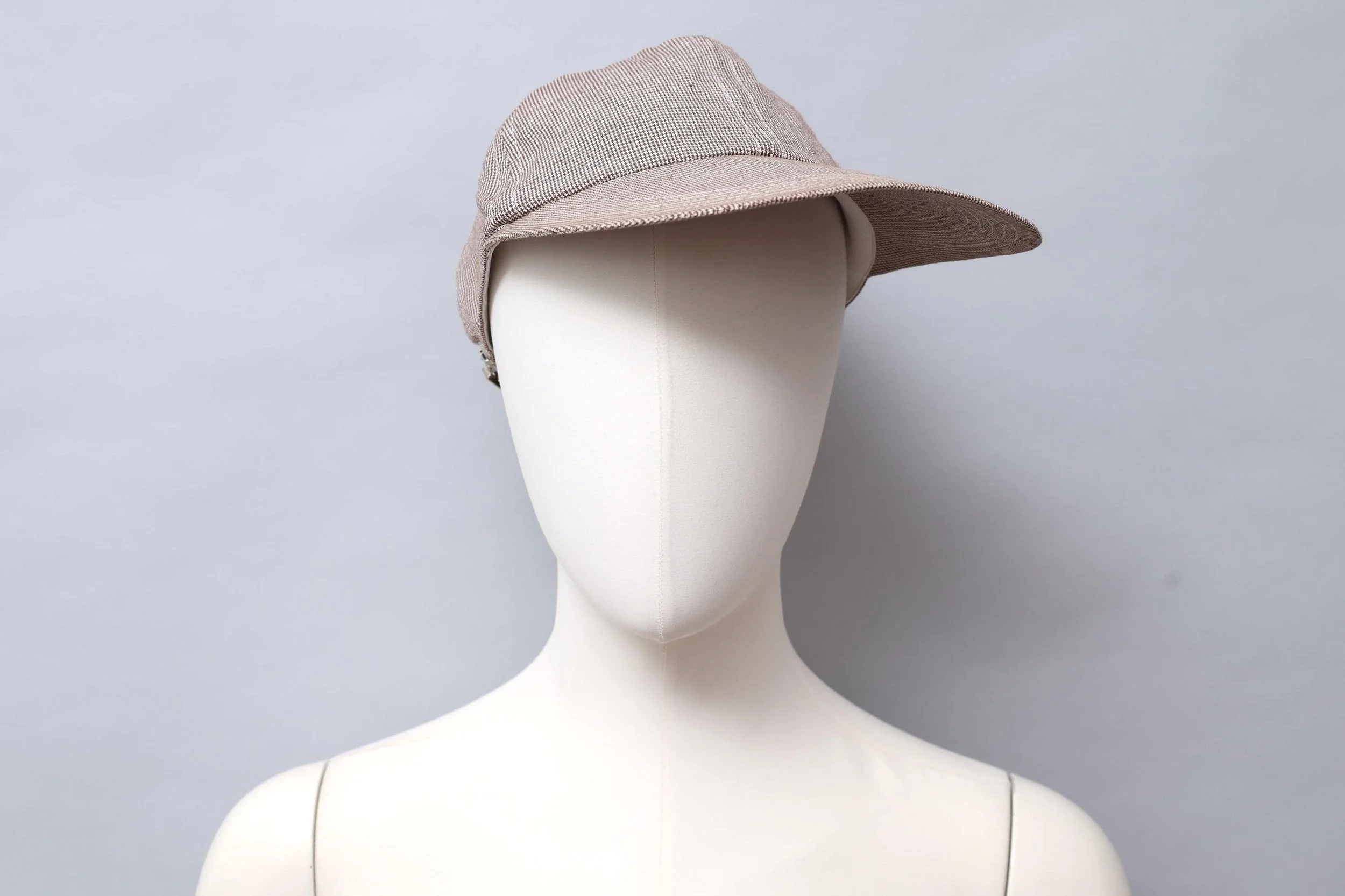 late 1980s / early 1990s Chantal Thomass brown puppytooth cap